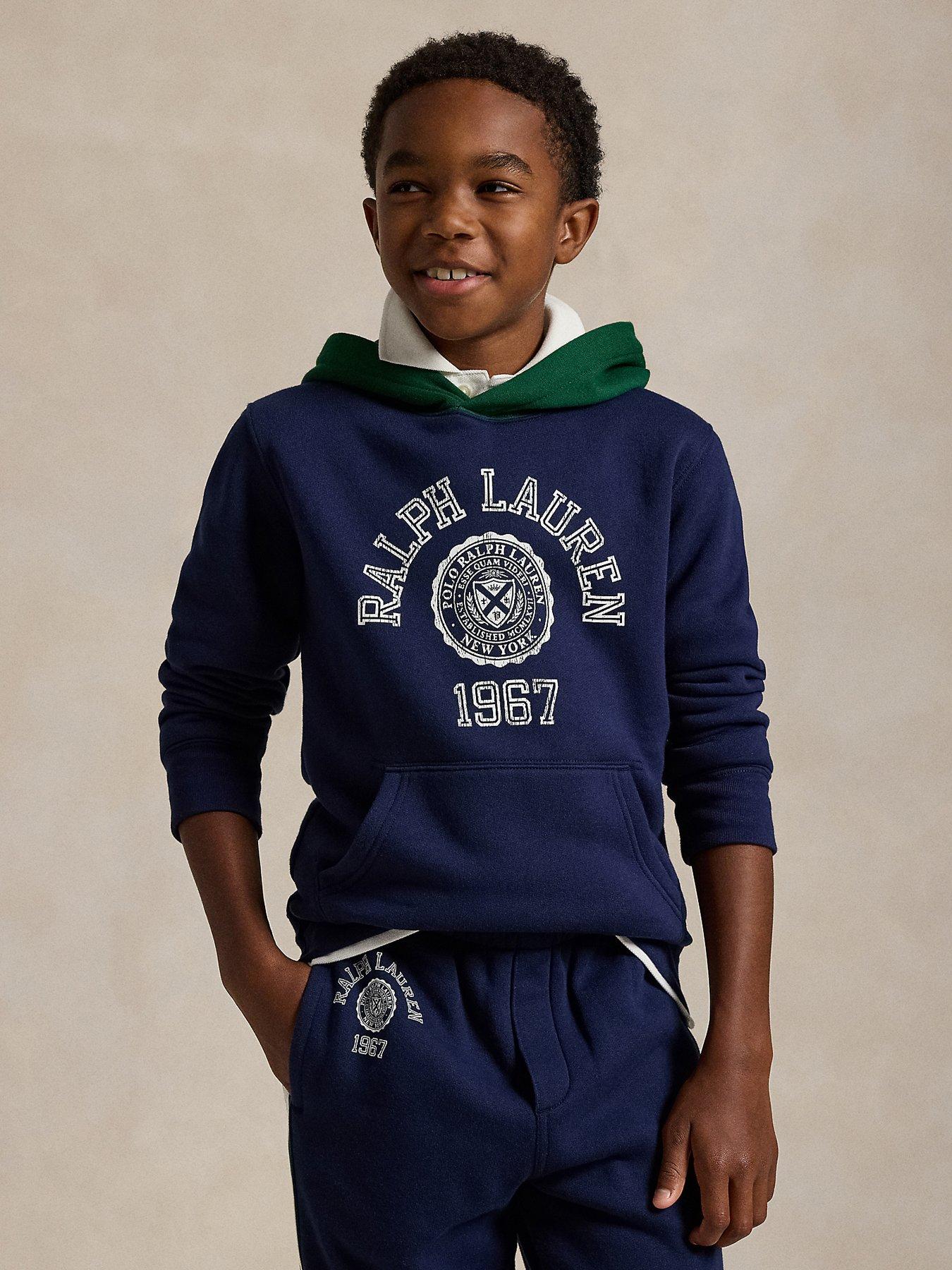 Polo Ralph Lauren Boys 1967 Logo Hoodie Navy Very