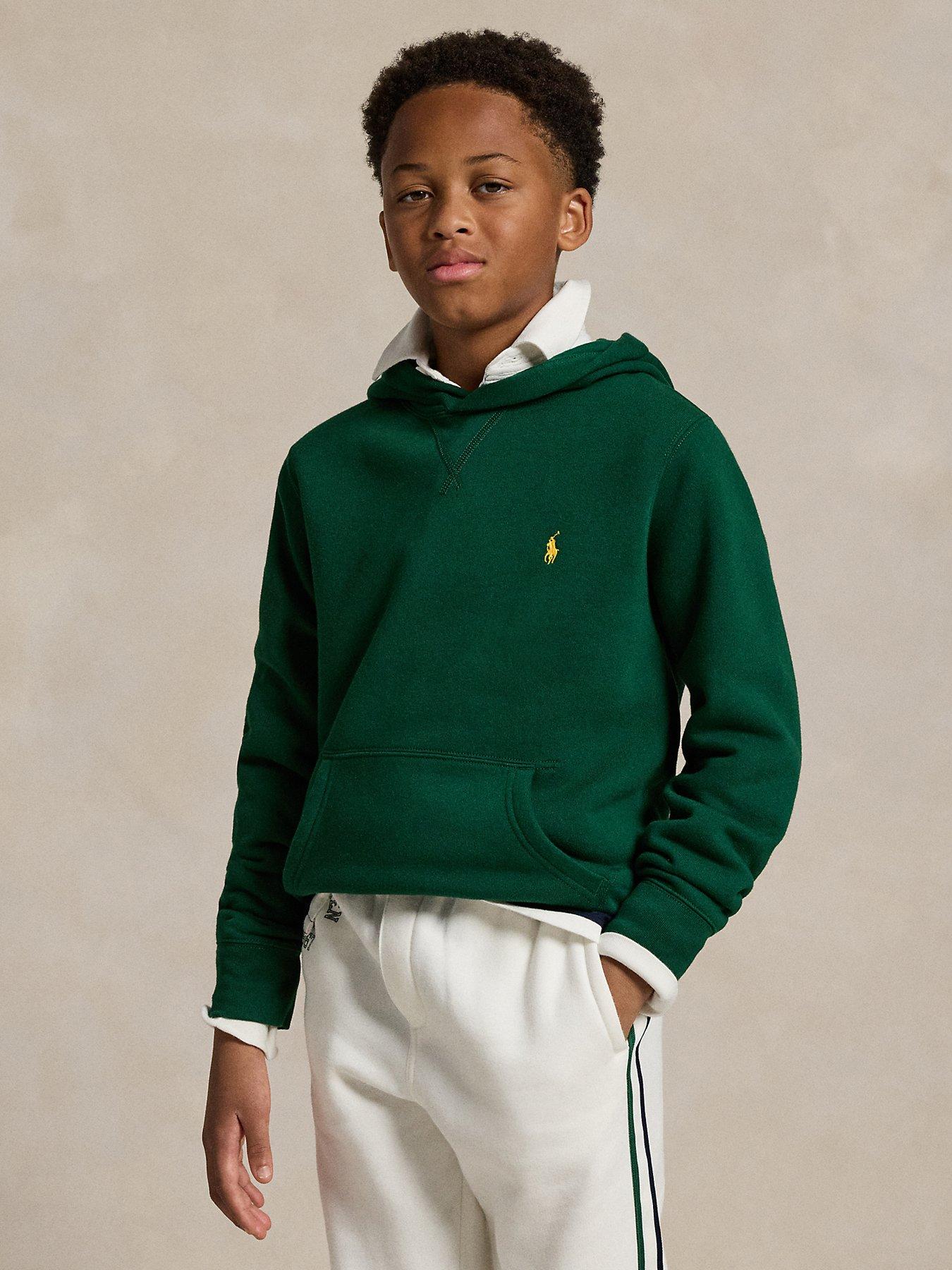 Polo Ralph Lauren Boys Classic Hoodie Green Very