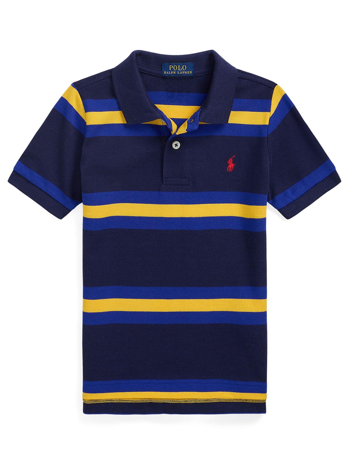 Polo Ralph Lauren Boys Short Sleeve Stripe Block T Shirt Multi Very