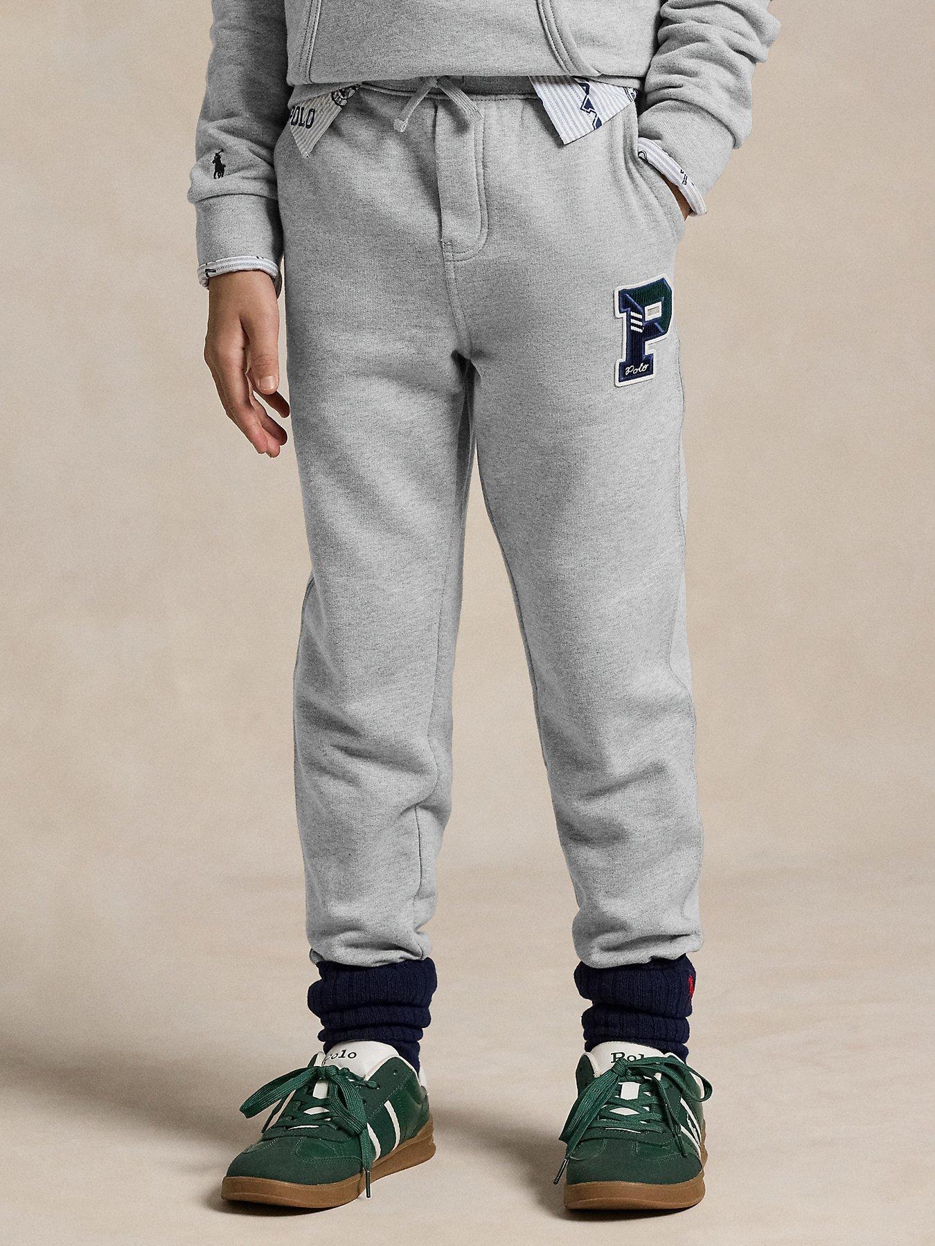 undefined Boys Logo Sweat Pants - Grey