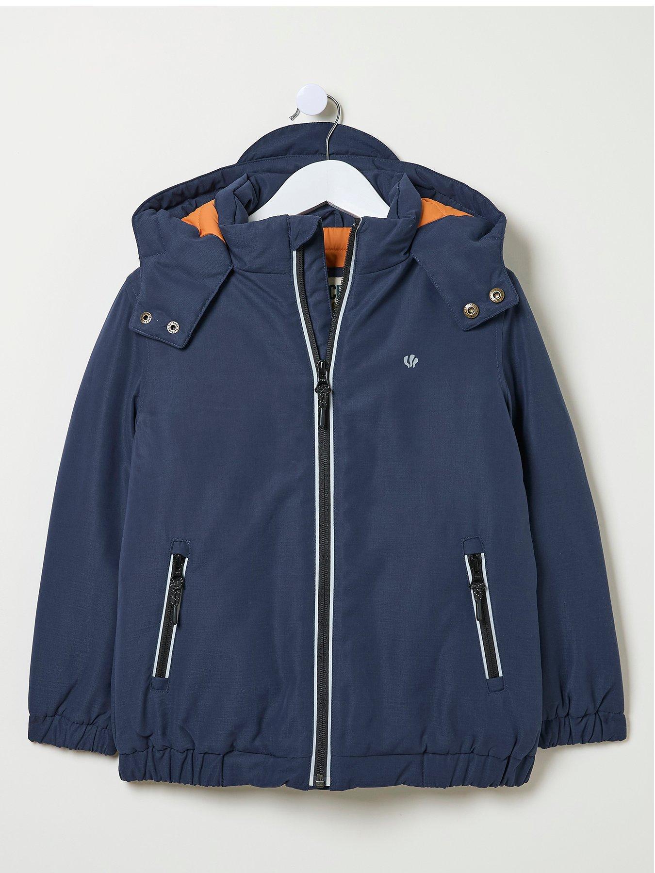 Boys navy padded jacket hotsell