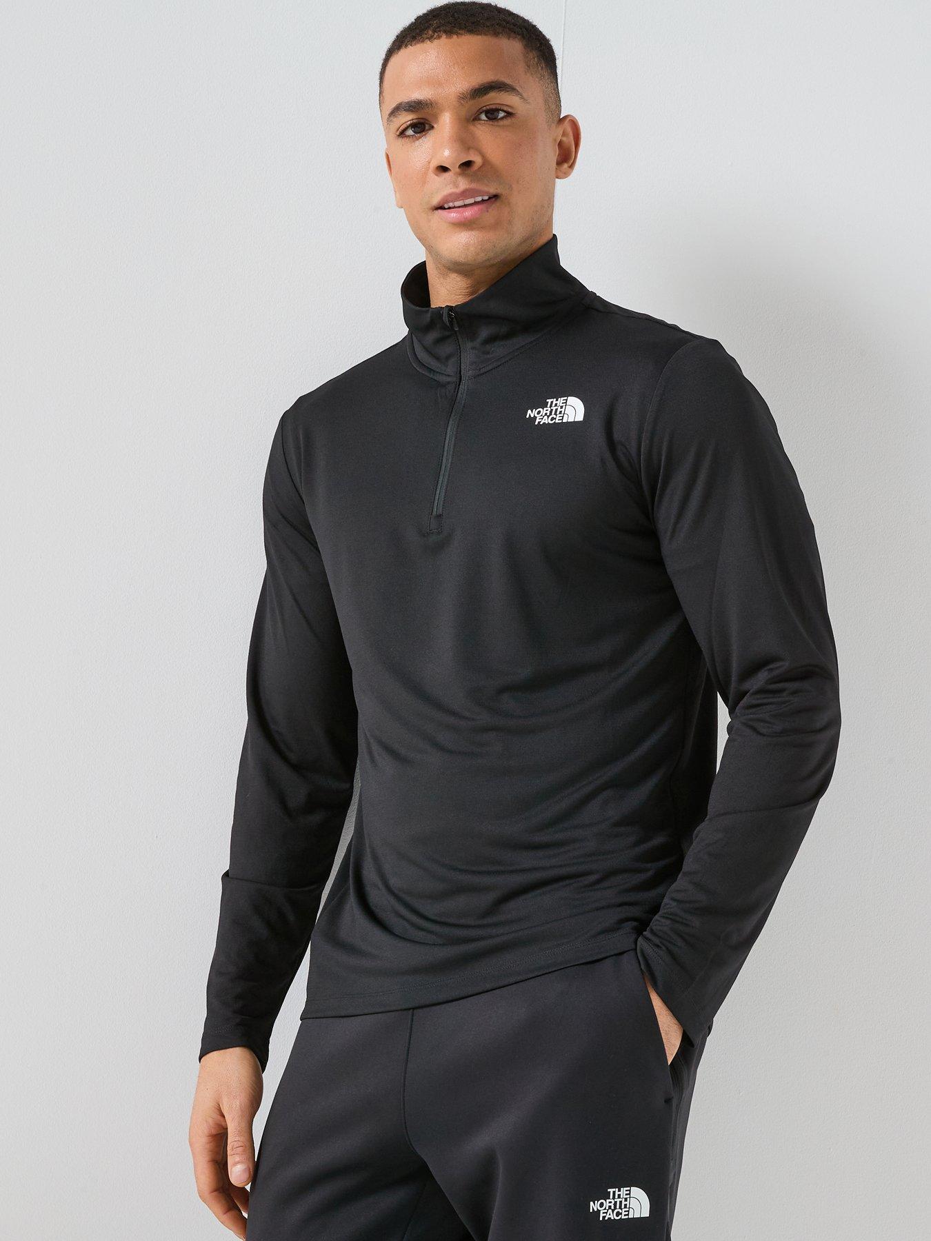 Image 1 of 6 of THE NORTH FACE Mens 24/7 1/4 Zip Tee - Black