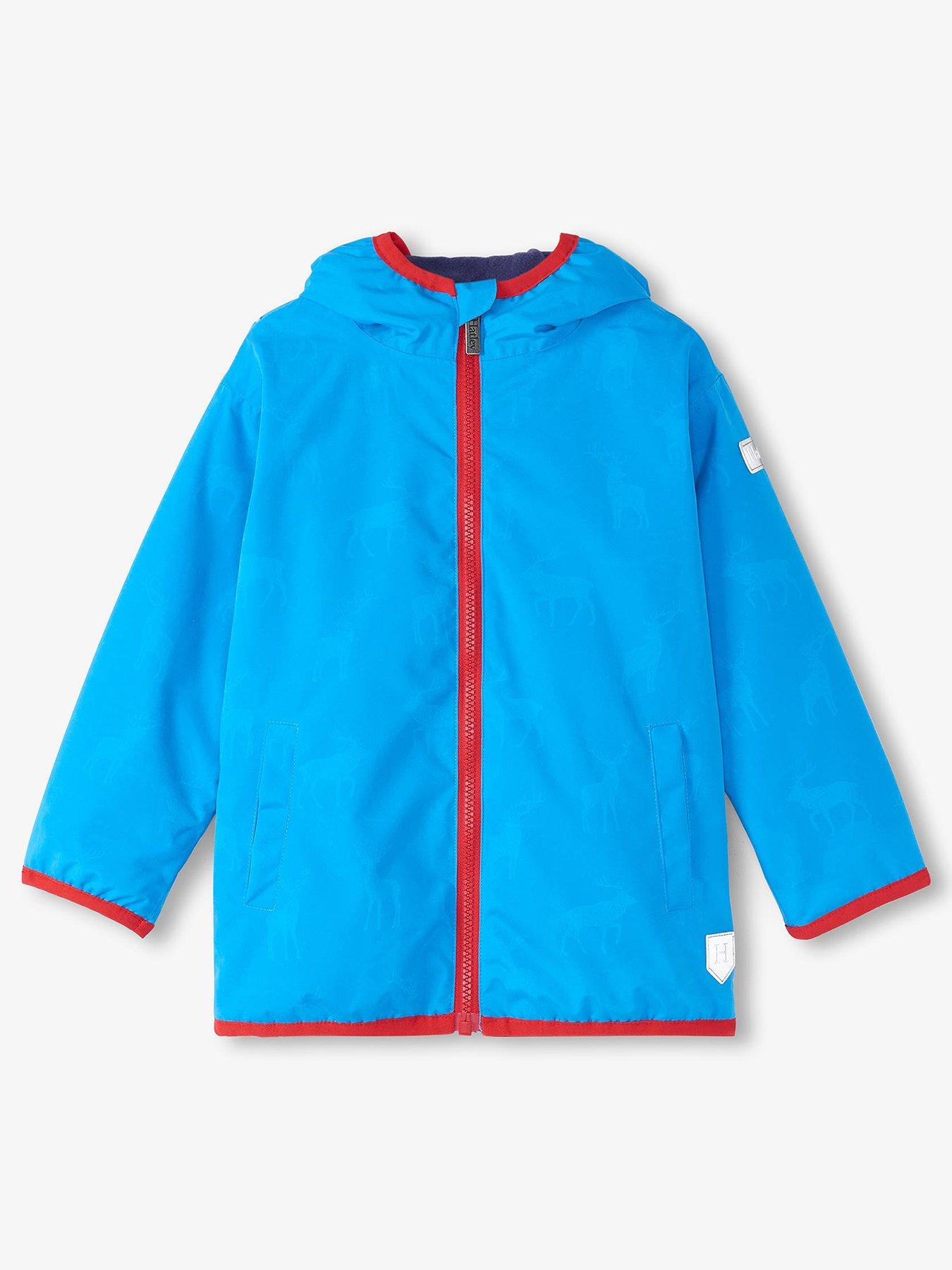 undefined Boys Blue Elks Colour Changing Soft Shell Jacket