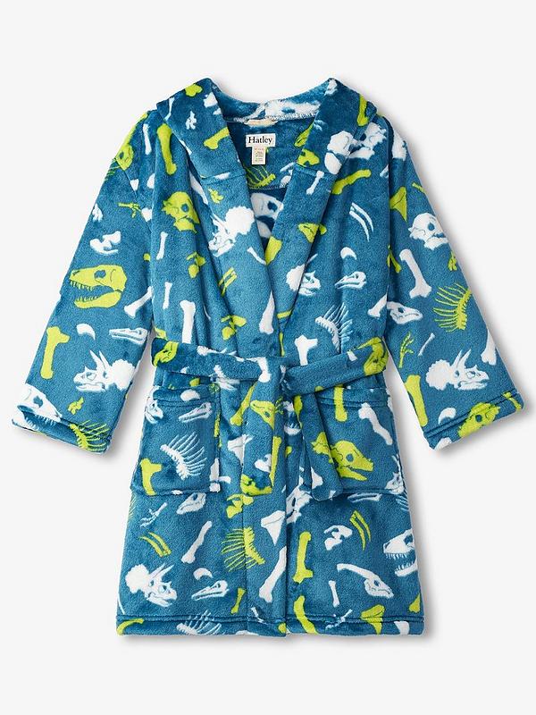 Hatley Fuzzy Fleece Robe - Dino Fossils Hatley Fuzzy Fleece Robe - Dino Fossils