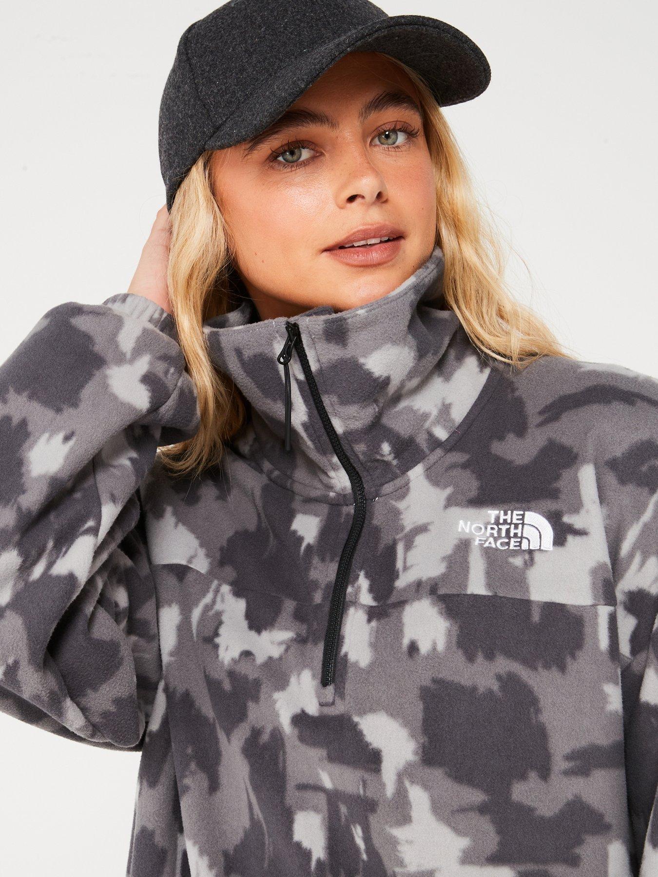 THE NORTH FACE Womens Mountain Athletic Fleece Print Grey Very