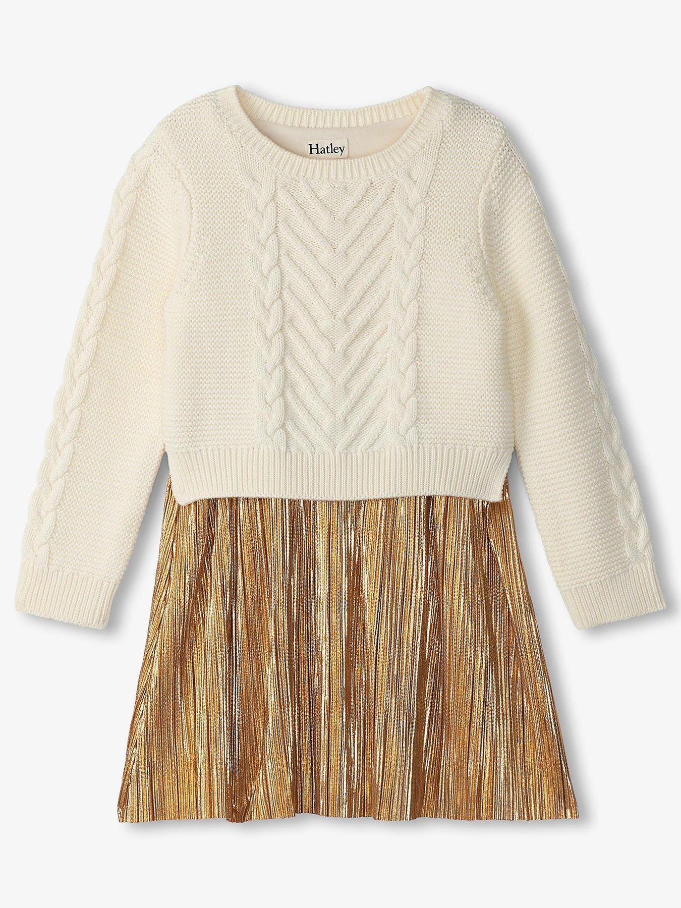 Hatley Red Sparkle Sweater Tulle Dress