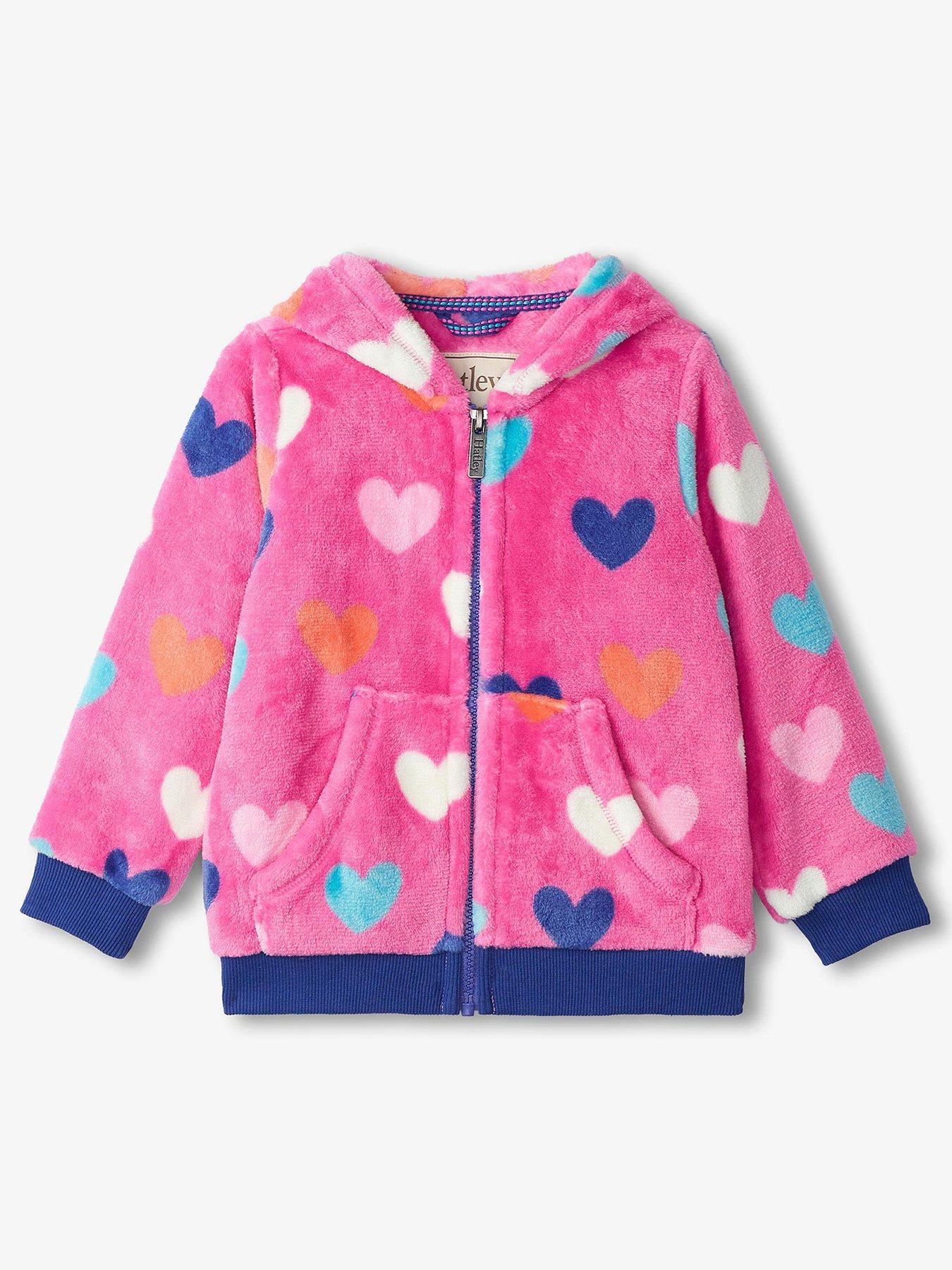 Hatley Fuzzy Fleece Bundler - Hearts main image 0