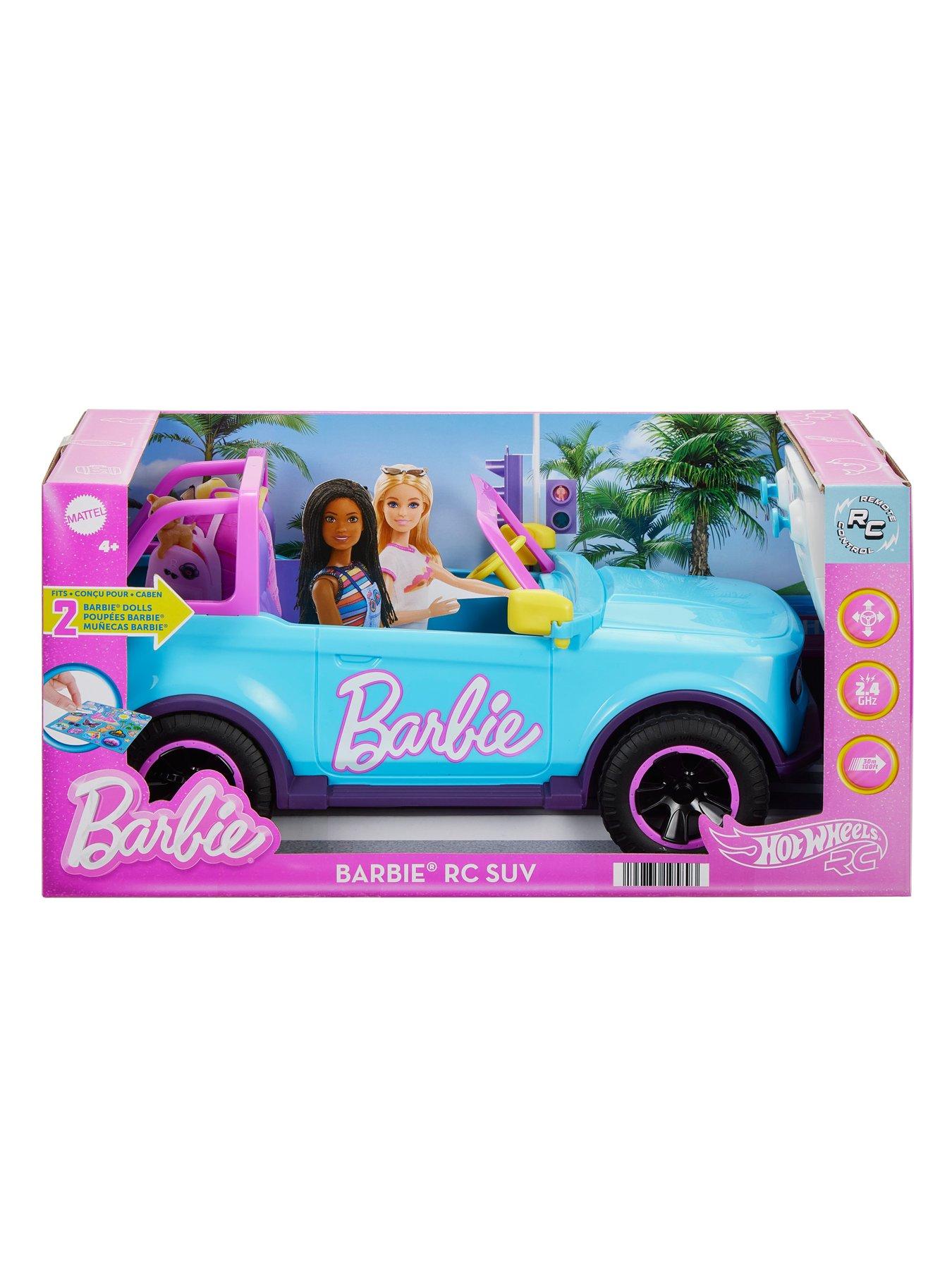 Barbie Remote Control SUV Stickers Battery Powered Toy Truck Very