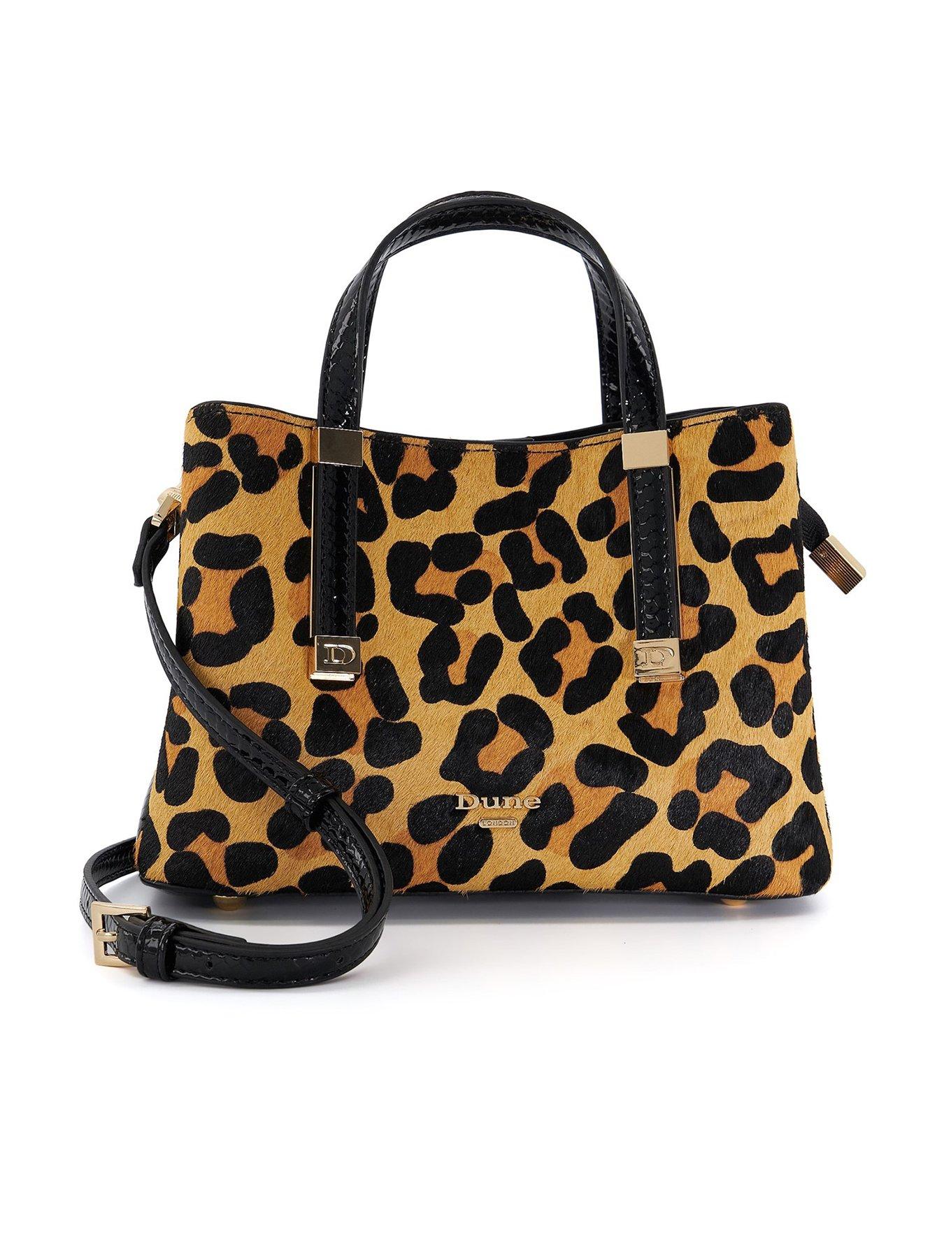 Dune London Dinky Dorrie Tote Bag - Leopard | Very.co.uk