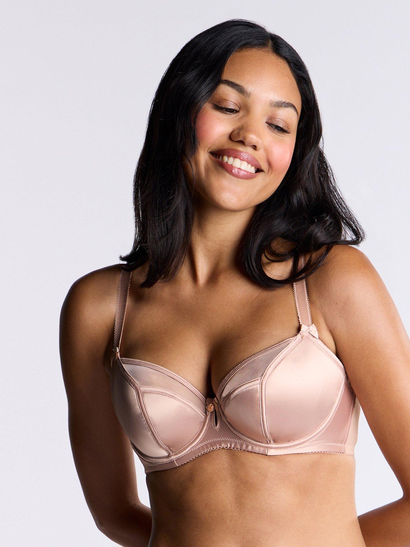 undefined Petal Plunge Bra - Champagne