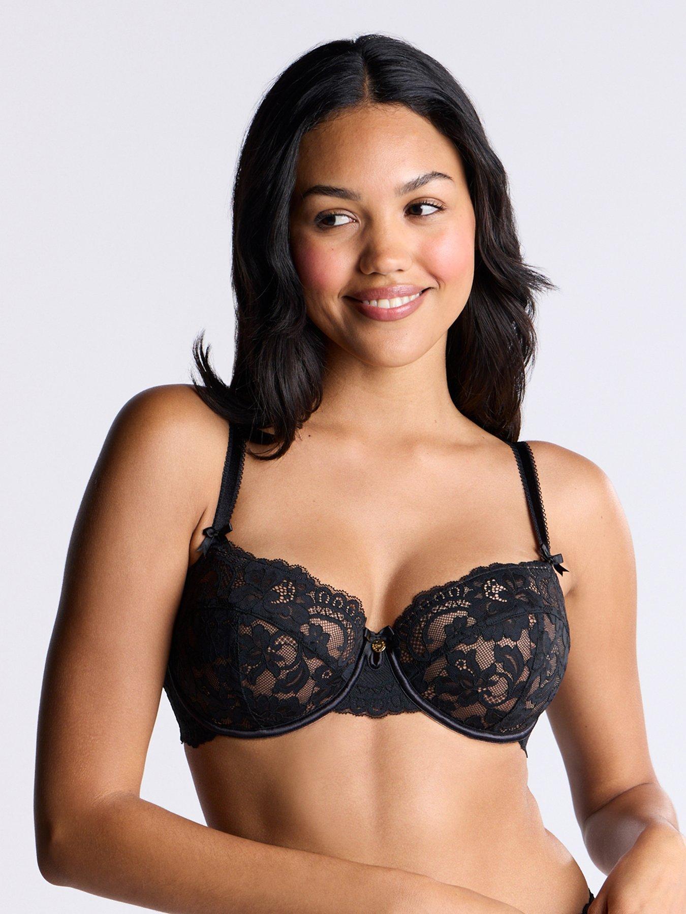 Image 1 of 3 of Boux Avenue Lana Plunge Bra - Black Mix