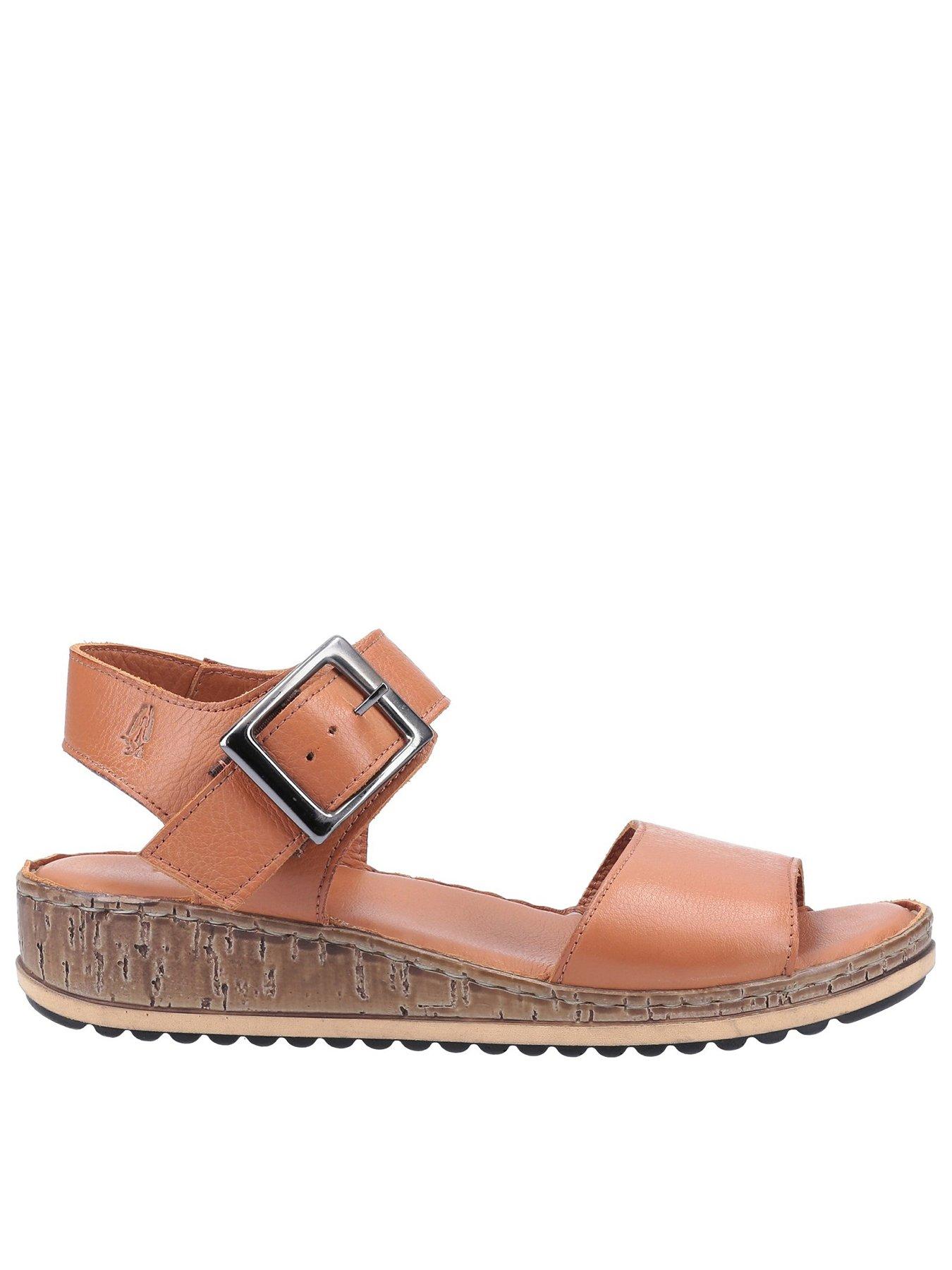Hush Puppies Ellie Wide Fit Sandal - Brown