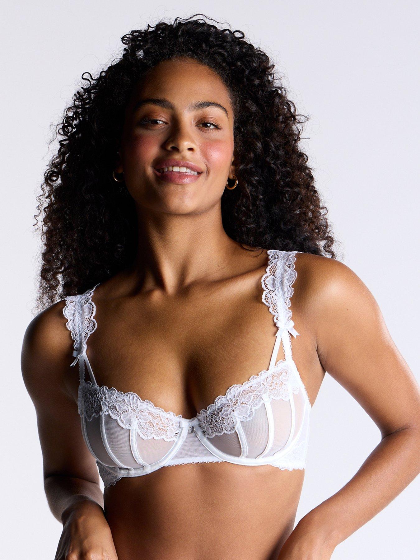 undefined Jordyn Balconette Bra - White