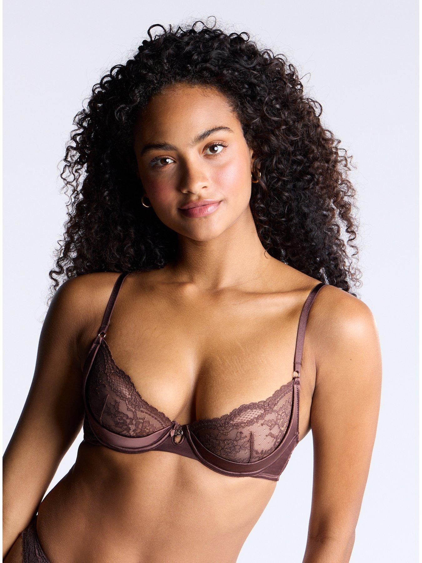 undefined Claudia Balconette Bra - Brown Mix