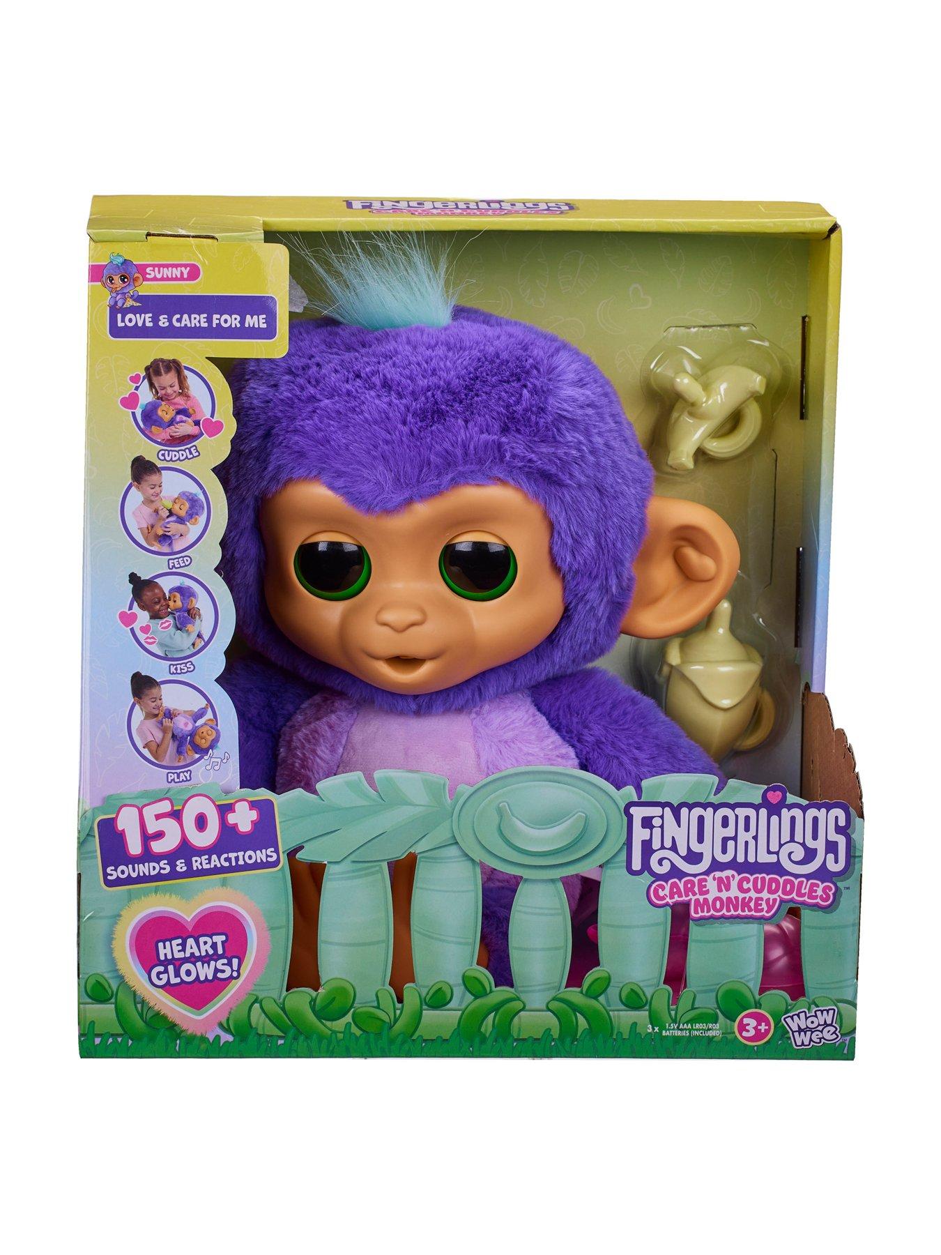 Fingerlings Care 'n' Cuddles Interactive Baby Monkey Very