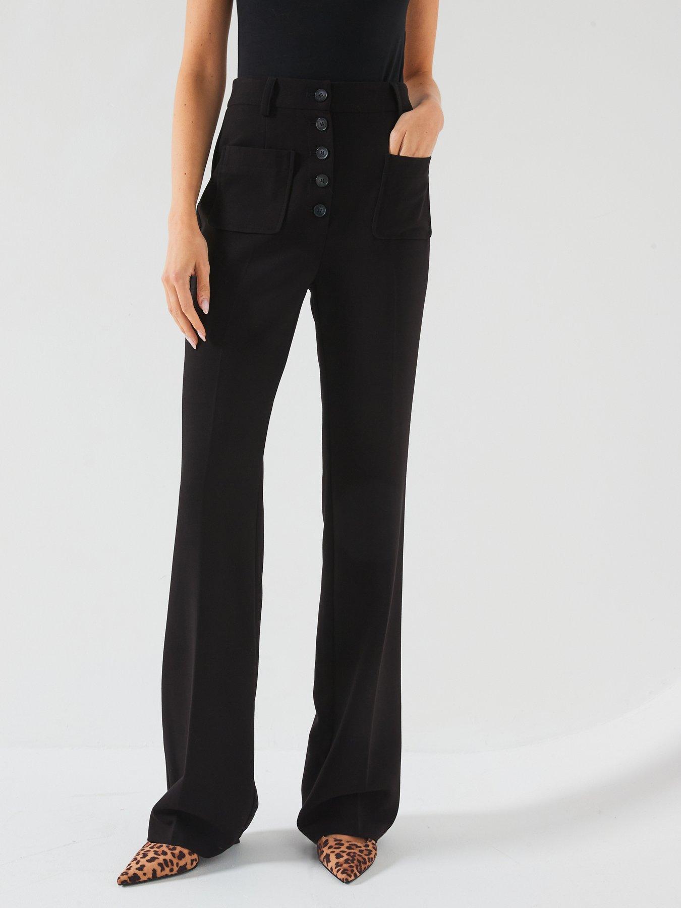 Womens black going out trousers cheap