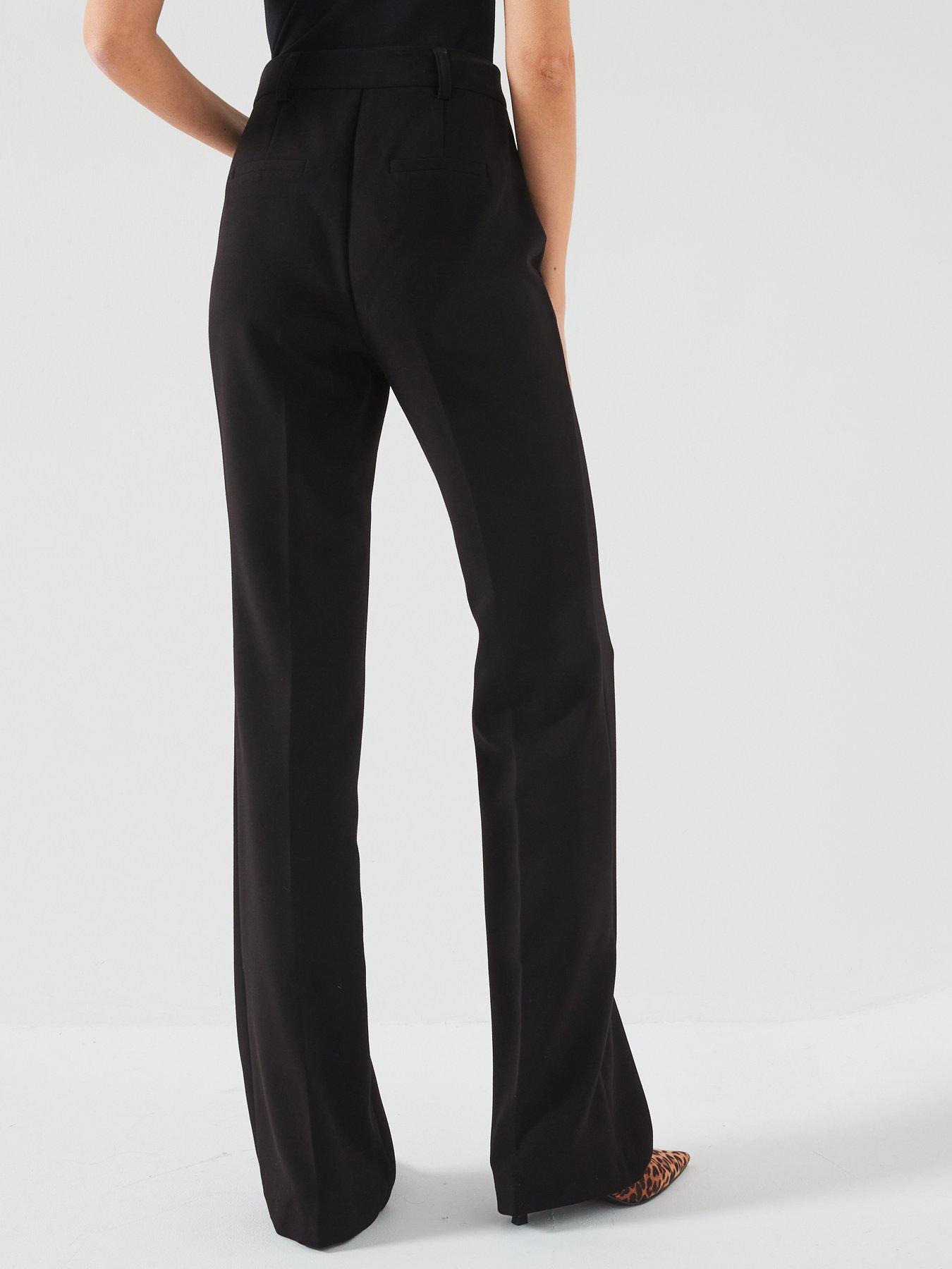 Image 2 of 6 of V by Very Button Front Kickflare Trouser - Black