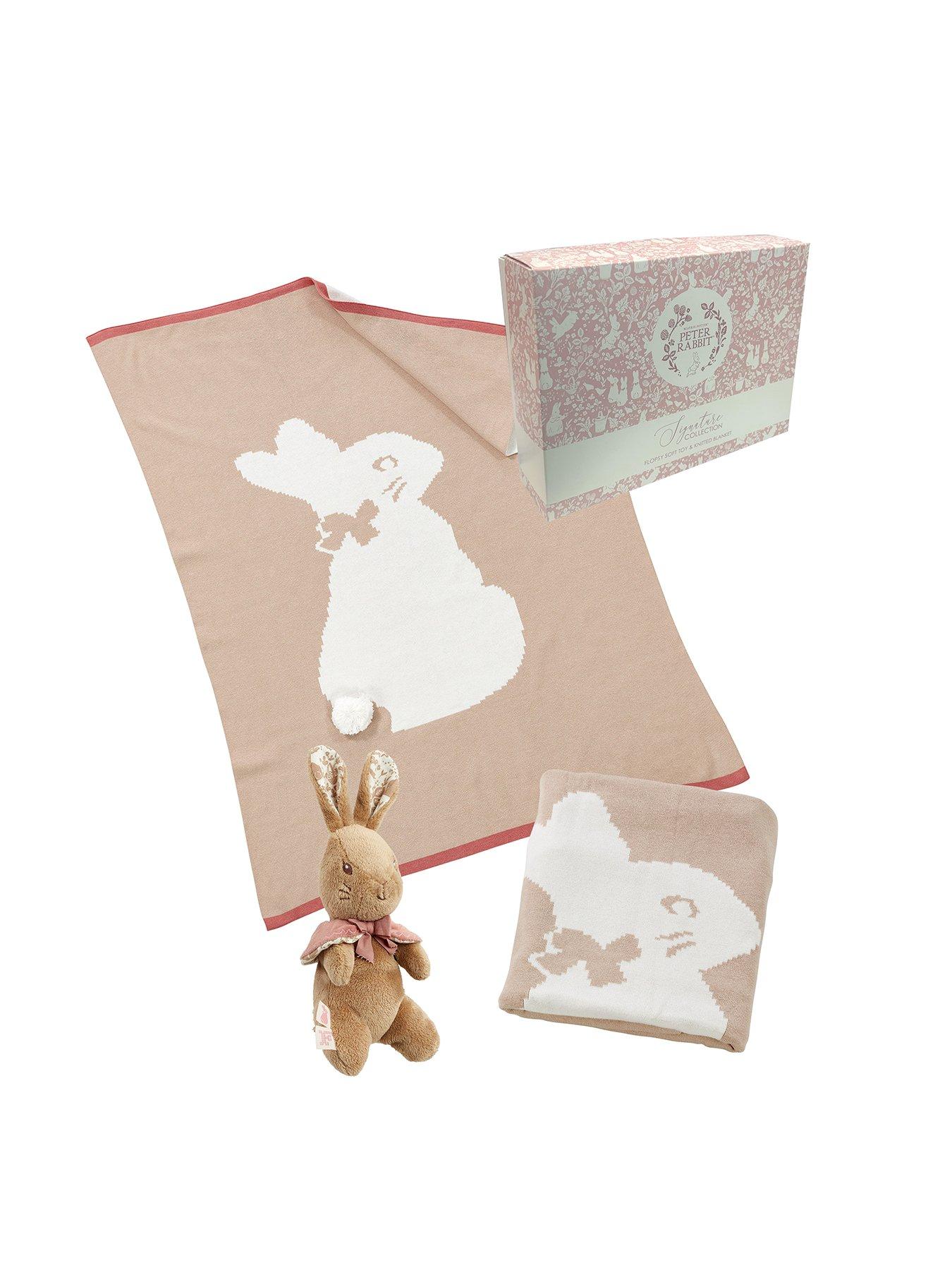 undefined Flopsy Soft Toy and Knitted Blanket