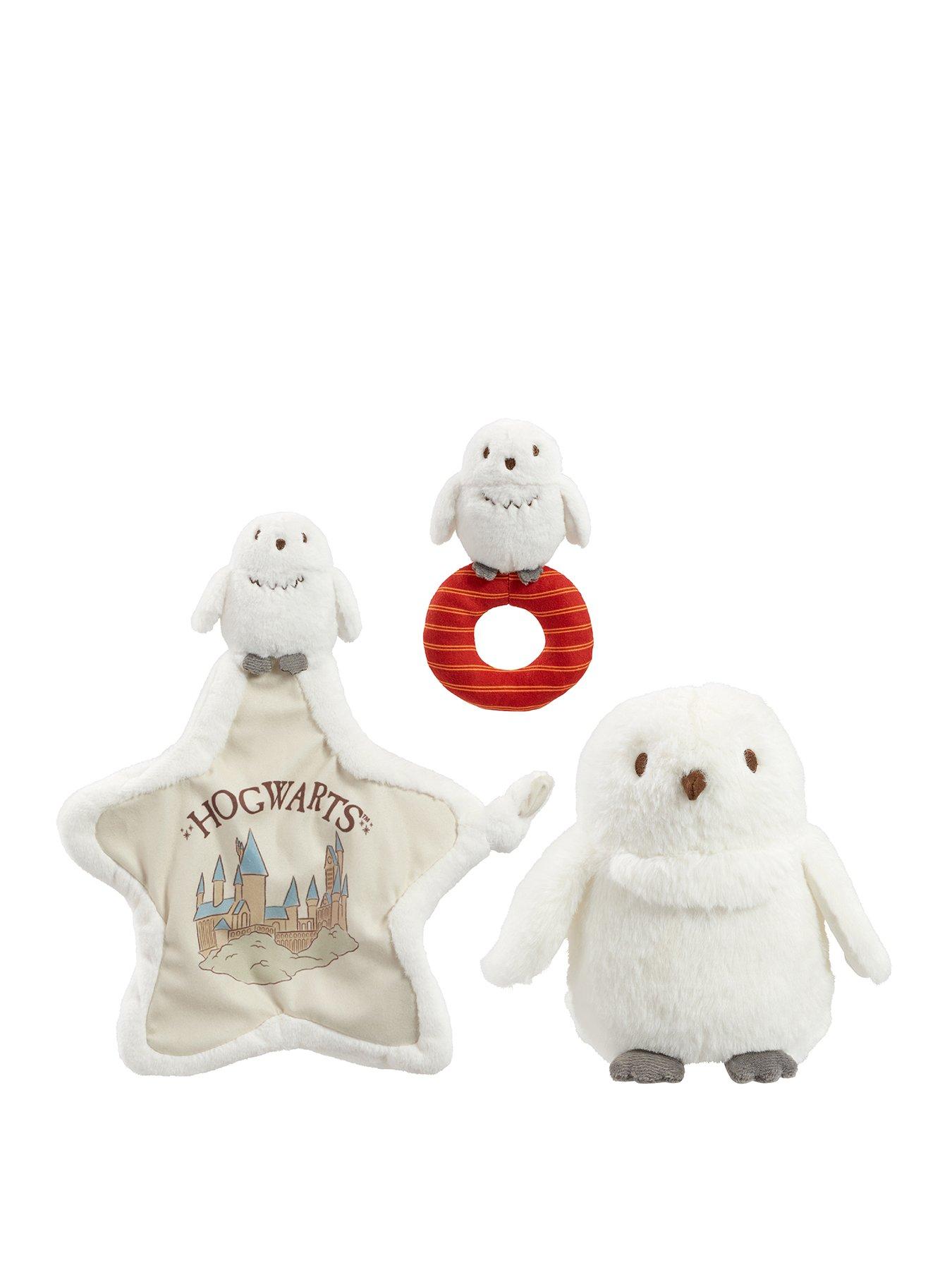 Image 1 of 4 of Harry Potter Hedwig Ring rattle and comfort blanket bundle