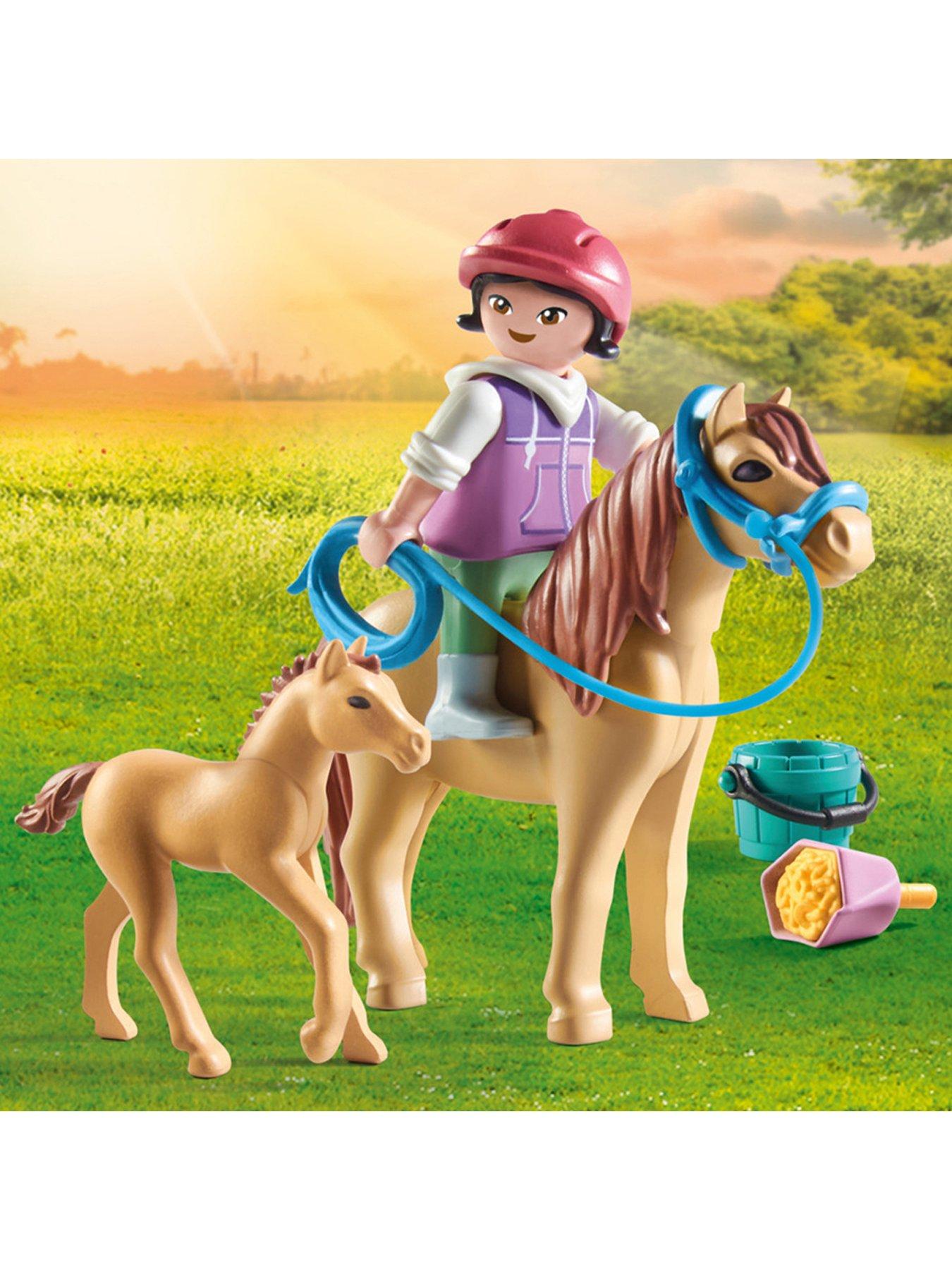 Playmobil 71498 Horses of Waterfall: Child with Pony and Foal Very