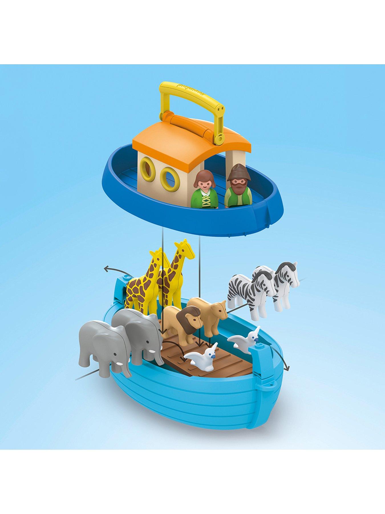 PLAYMOBIL Junior My Take-Along Noah's Ark – Portable Animal Toy For Toddlers 1+ (BPA-Free & Plant-Based Plastic)