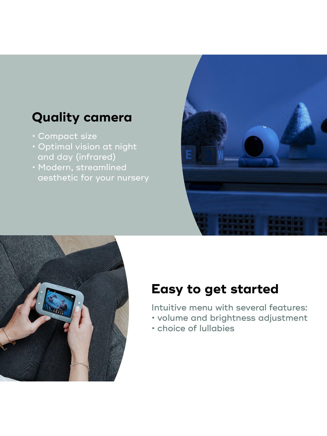 Image 4 of 6 of Babymoov Yoo Roll Twin Set Bundle Wire-Free 3.5" Video Baby Monitor- 2 cameras