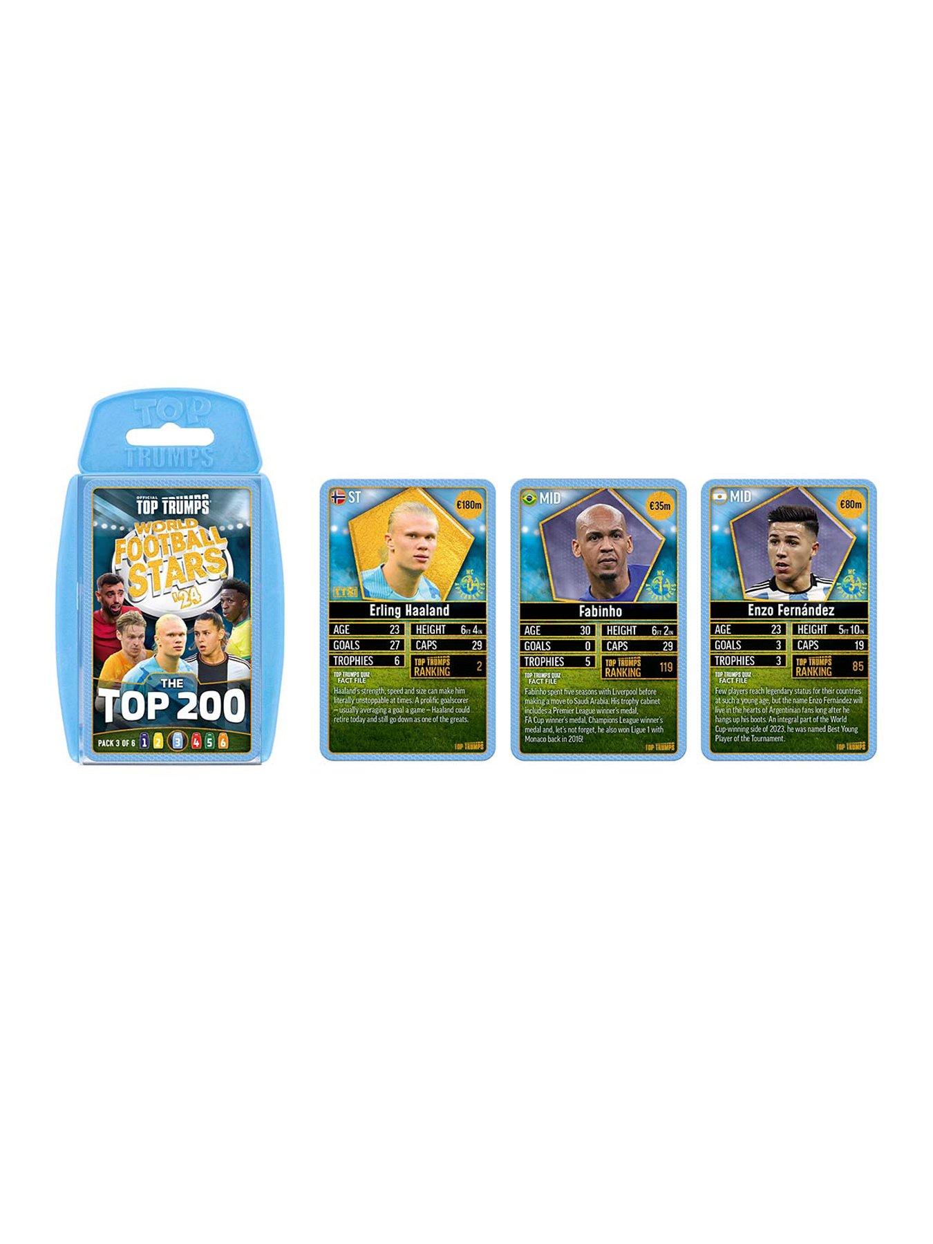 Top Trumps World Football Stars Top 200 – Kartenspiel Mit Virgil Van Dijk, Saka, Müller, Für Kinder Ab 6