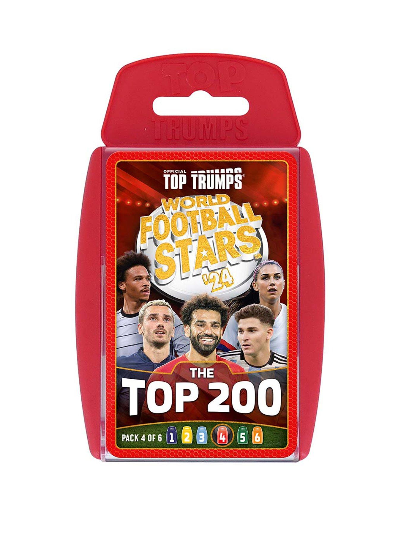 undefined World Football Stars Top 200 Top Trumps - Pack 4