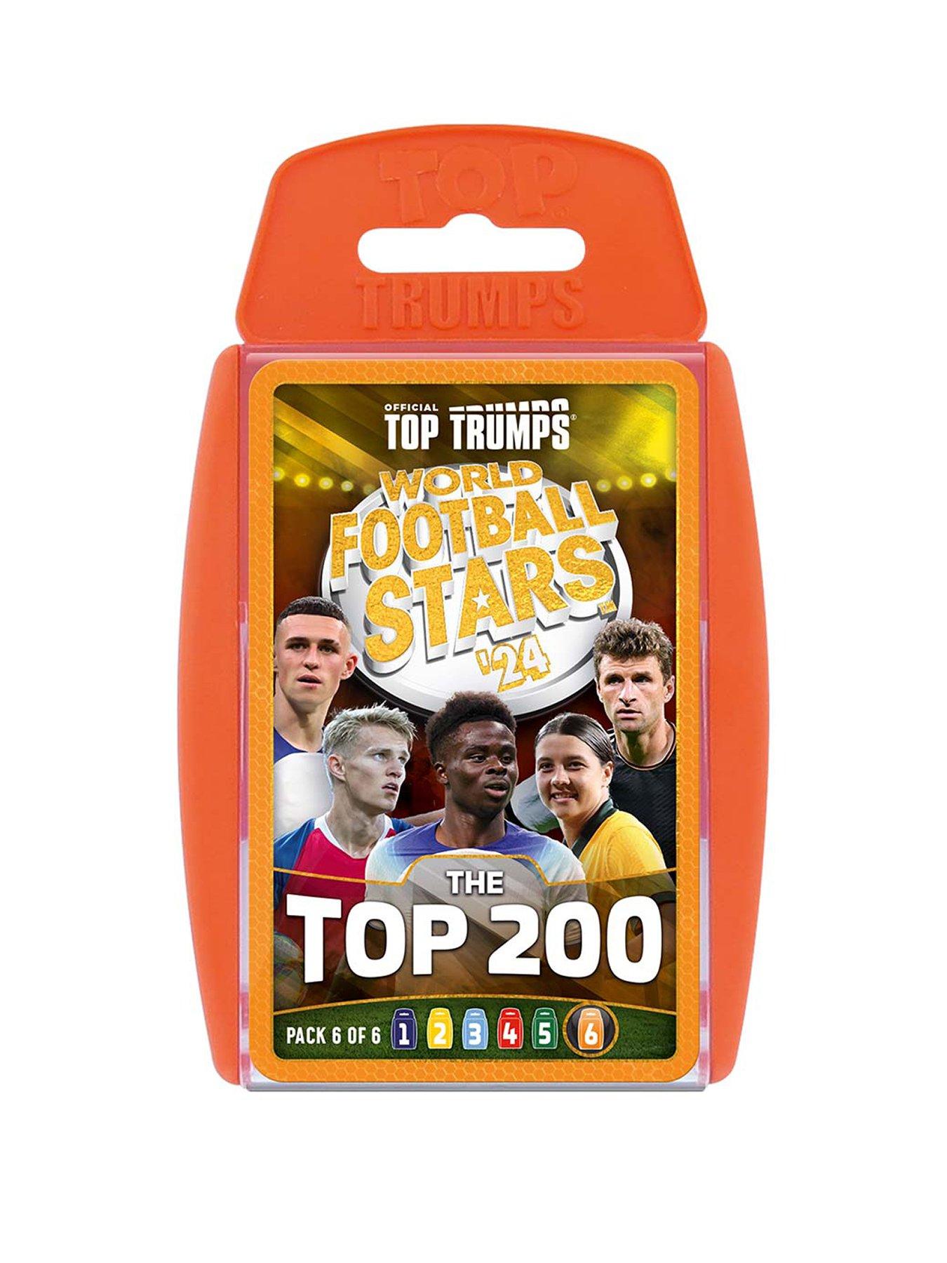 World Football Stars Top 200 Top Trumps Card Game - Pack 6