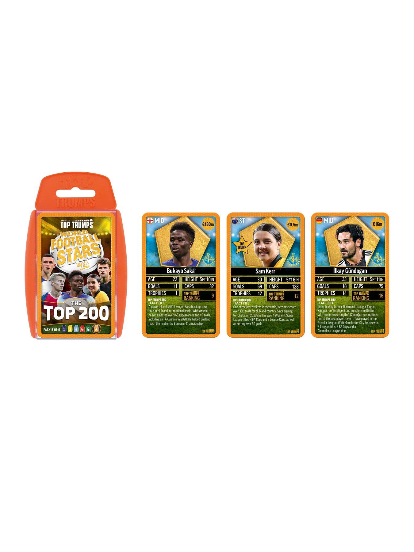 Image 7 of 7 of World Football Stars Top 200 Top Trumps - Pack 6