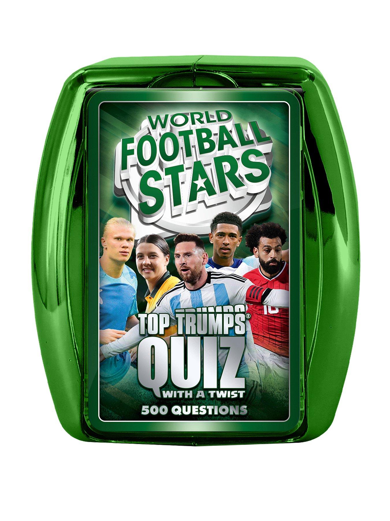 World Football Stars Top Trumps Quiz Trivia Card Game