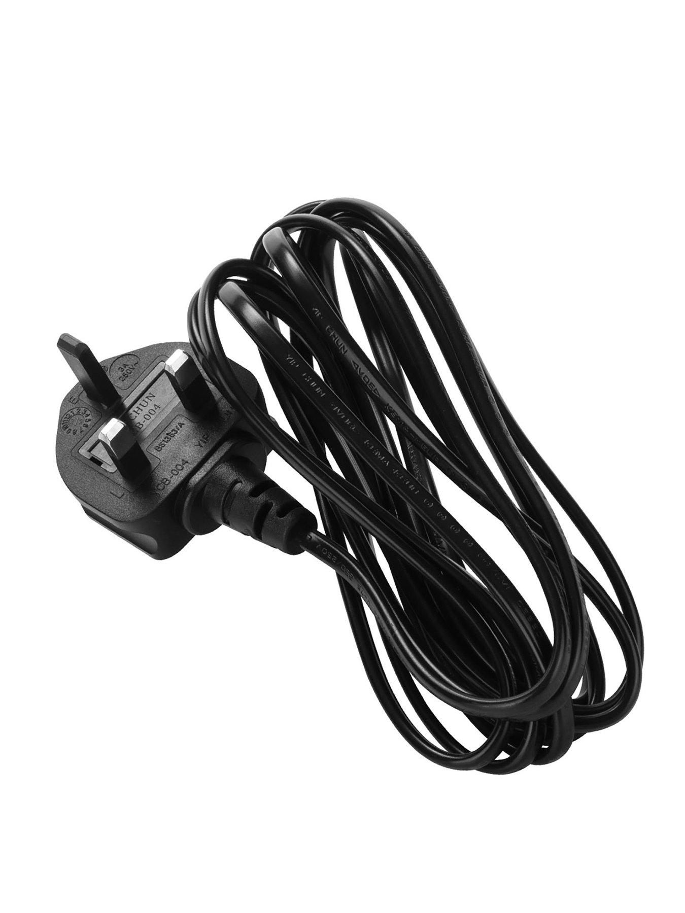 10ft AC Power Cord For Microsoft Xbox One X Gaming Console