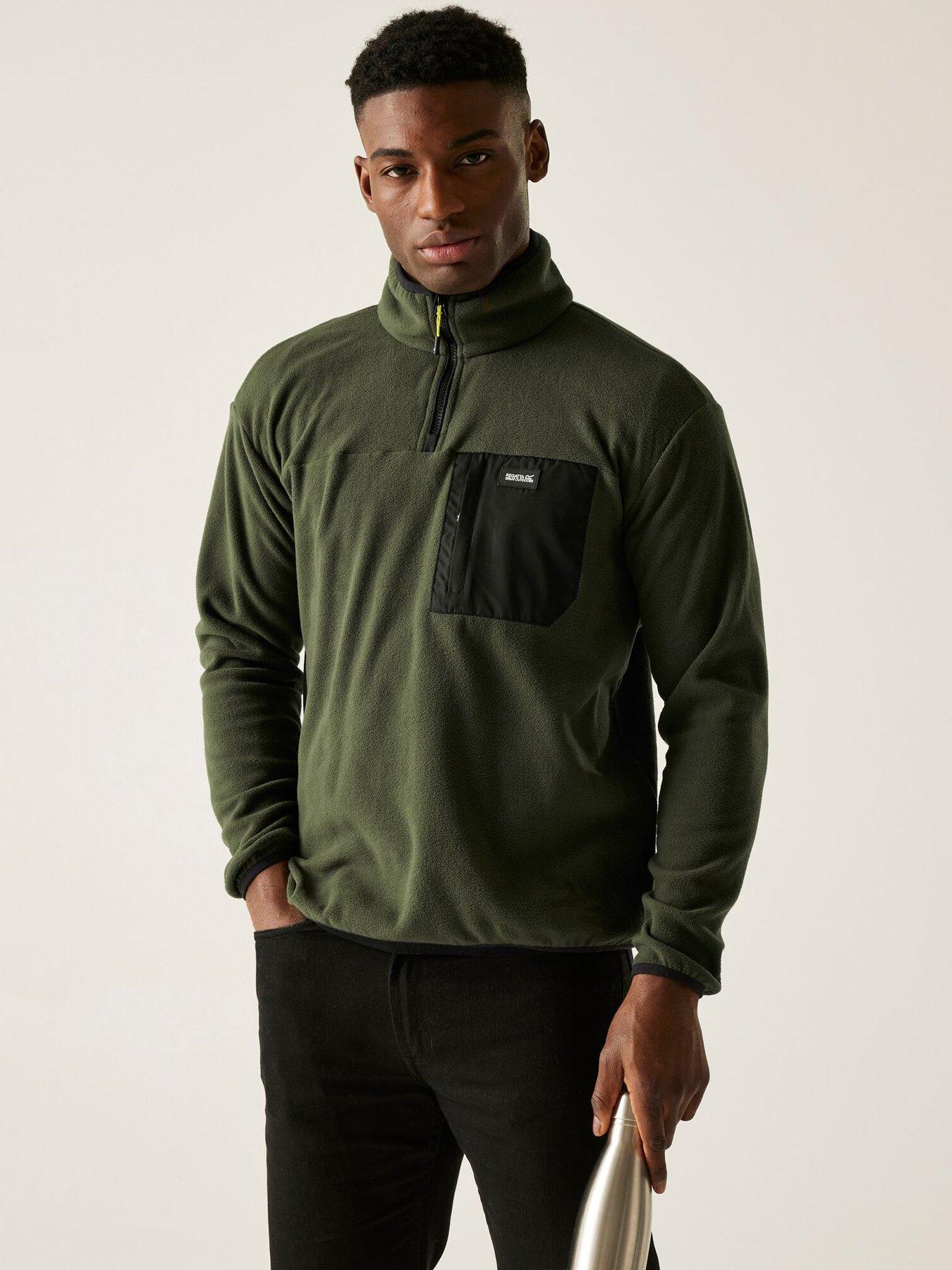 Image 1 of 6 of Regatta Mens Frankie Half Zip Fleece-KHAKI