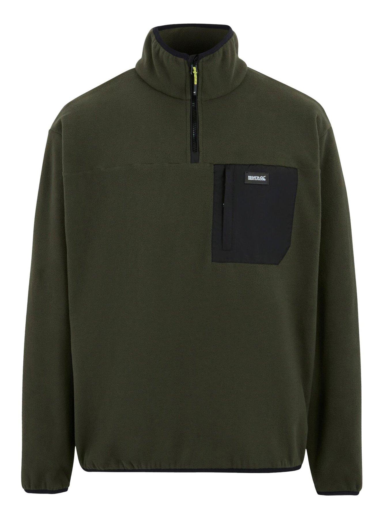 Image 4 of 6 of Regatta Mens Frankie Half Zip Fleece-KHAKI