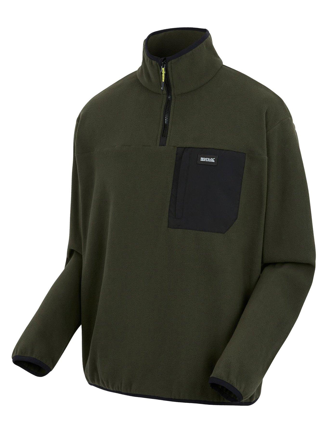 Image 5 of 6 of Regatta Mens Frankie Half Zip Fleece-KHAKI