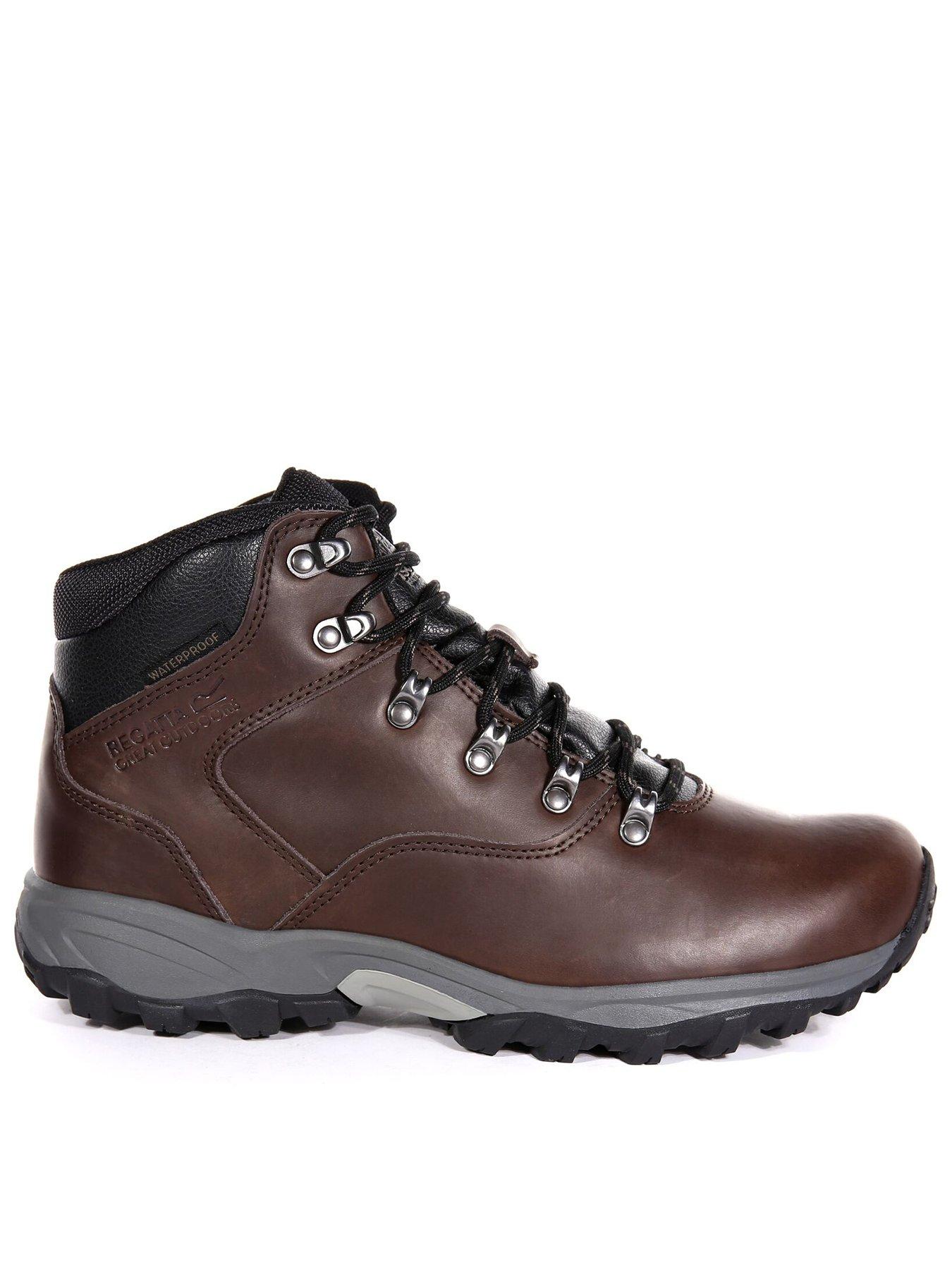 Regatta Mens Bainsford Waterproof Leather Walking Boot -brown