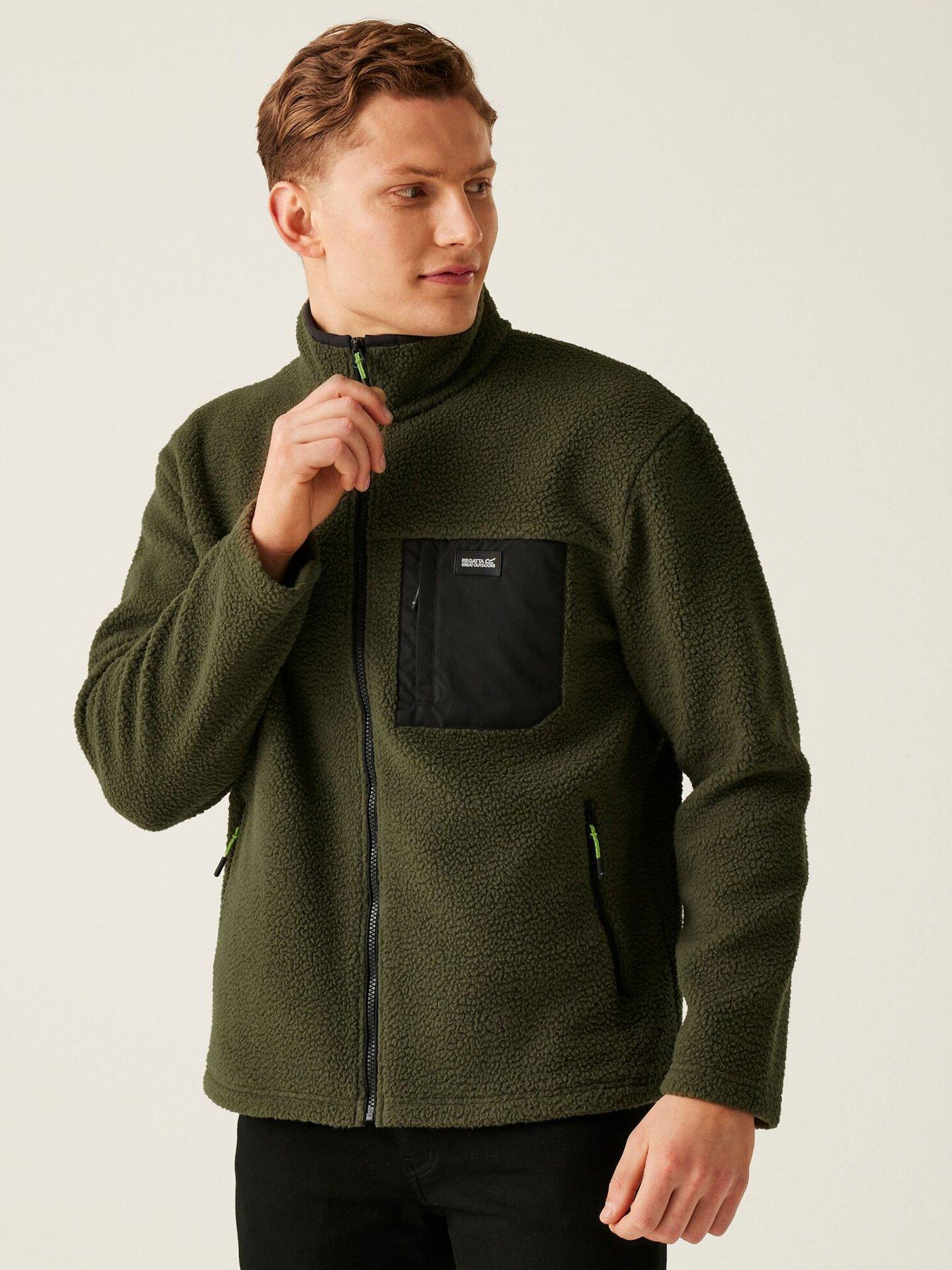undefined Mens Frankie Borg Fleece -KHAKI