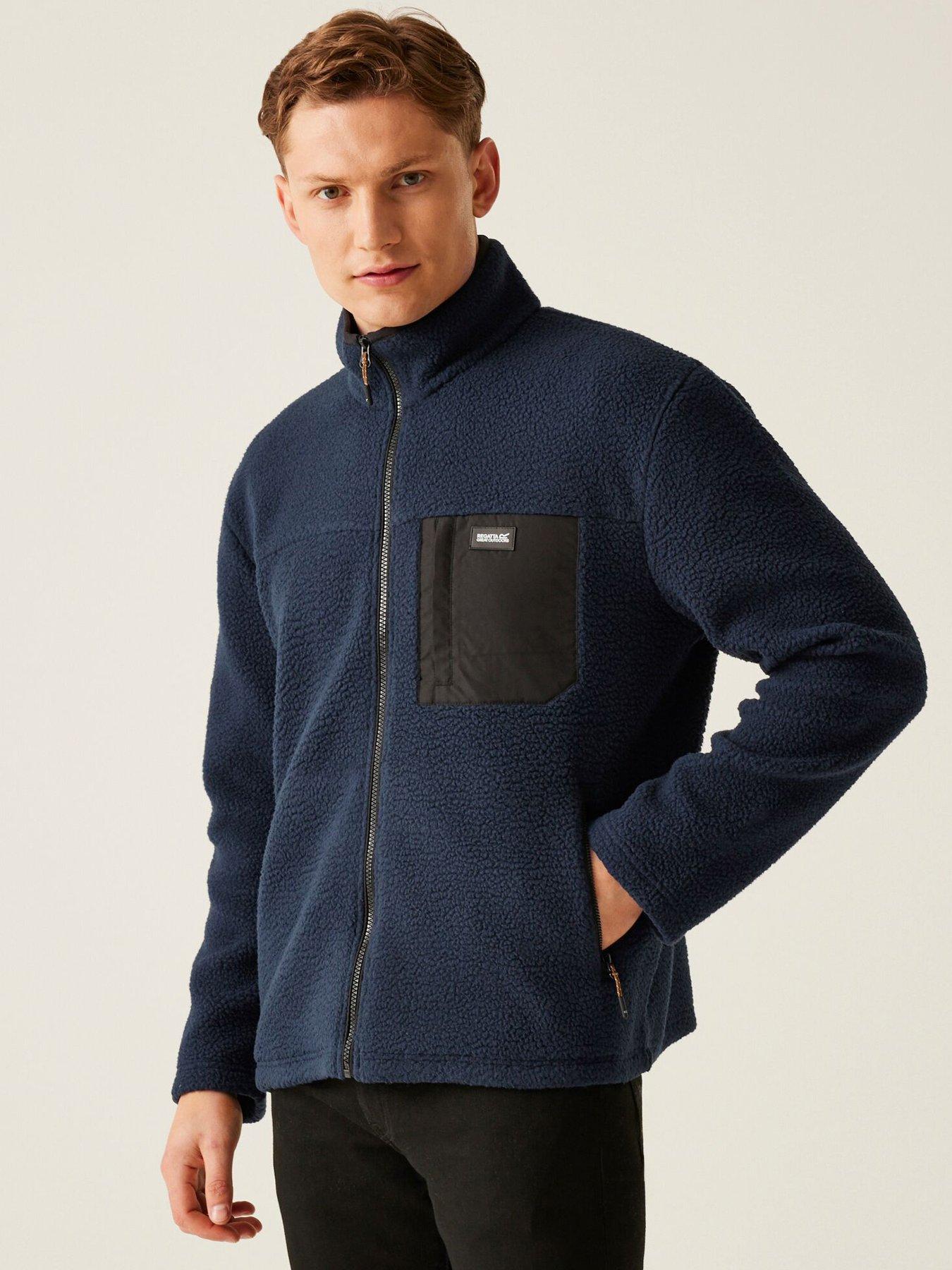 undefined Mens Frankie Borg Fleece-NAVY