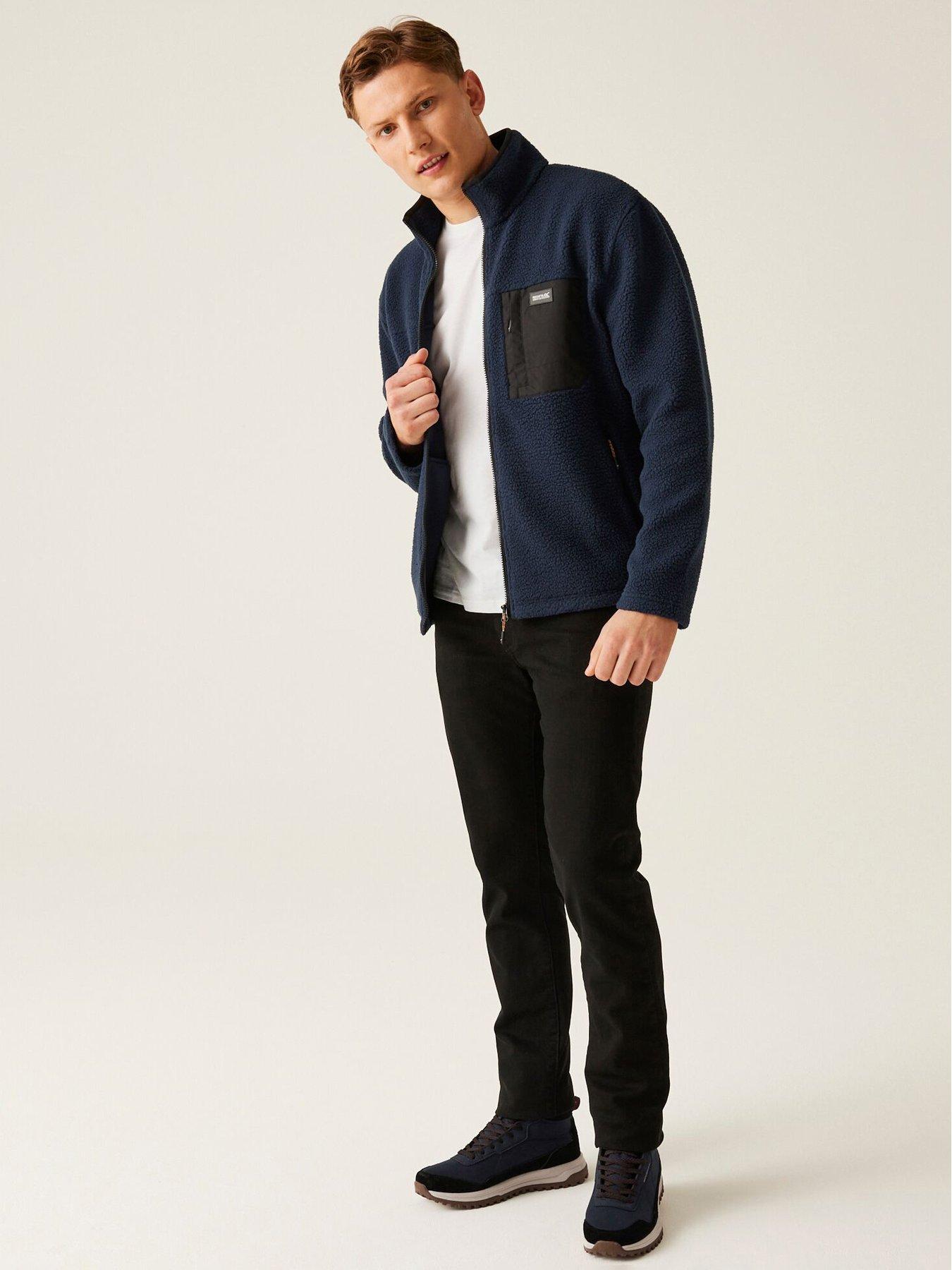 Image 4 of 6 of Regatta Mens Frankie Borg Fleece&nbsp;- Navy