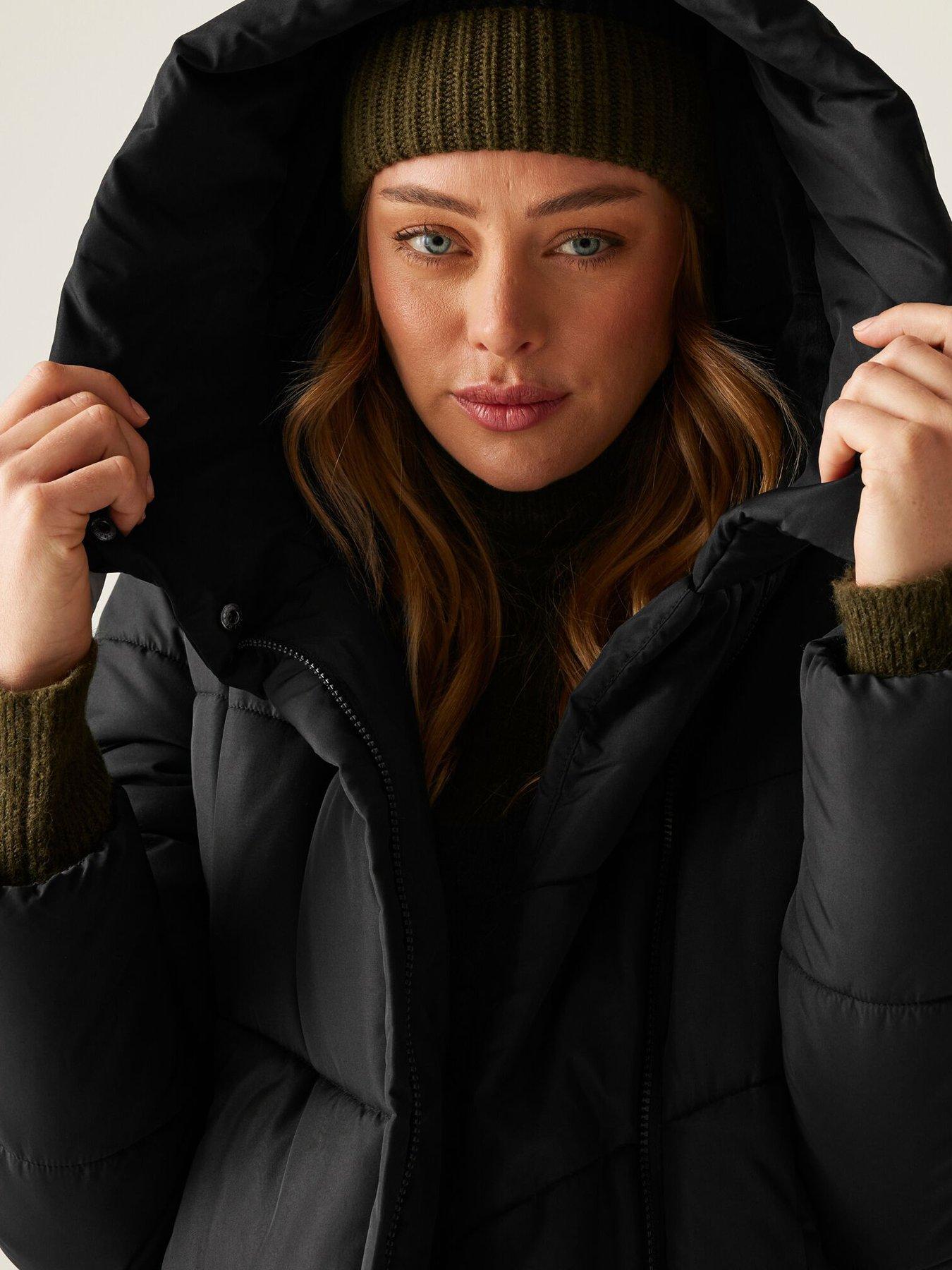 Image 4 of 6 of Regatta Womens Nurie Baffled/Quilted Jacket-Black
