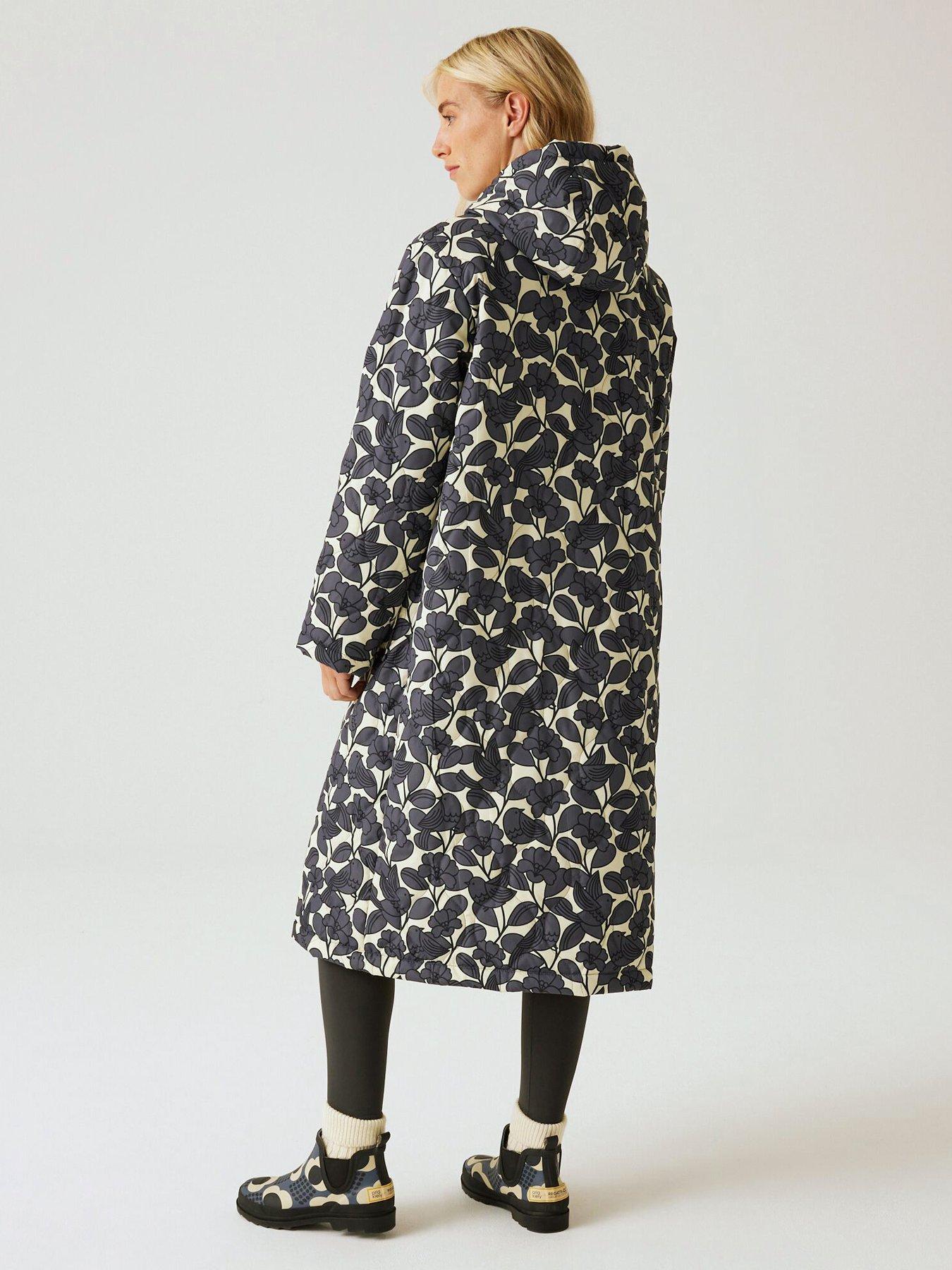 Image 2 of 6 of Regatta Womens Orla Kiely Long Quilt Baffled/Quilted Jacket-GREY