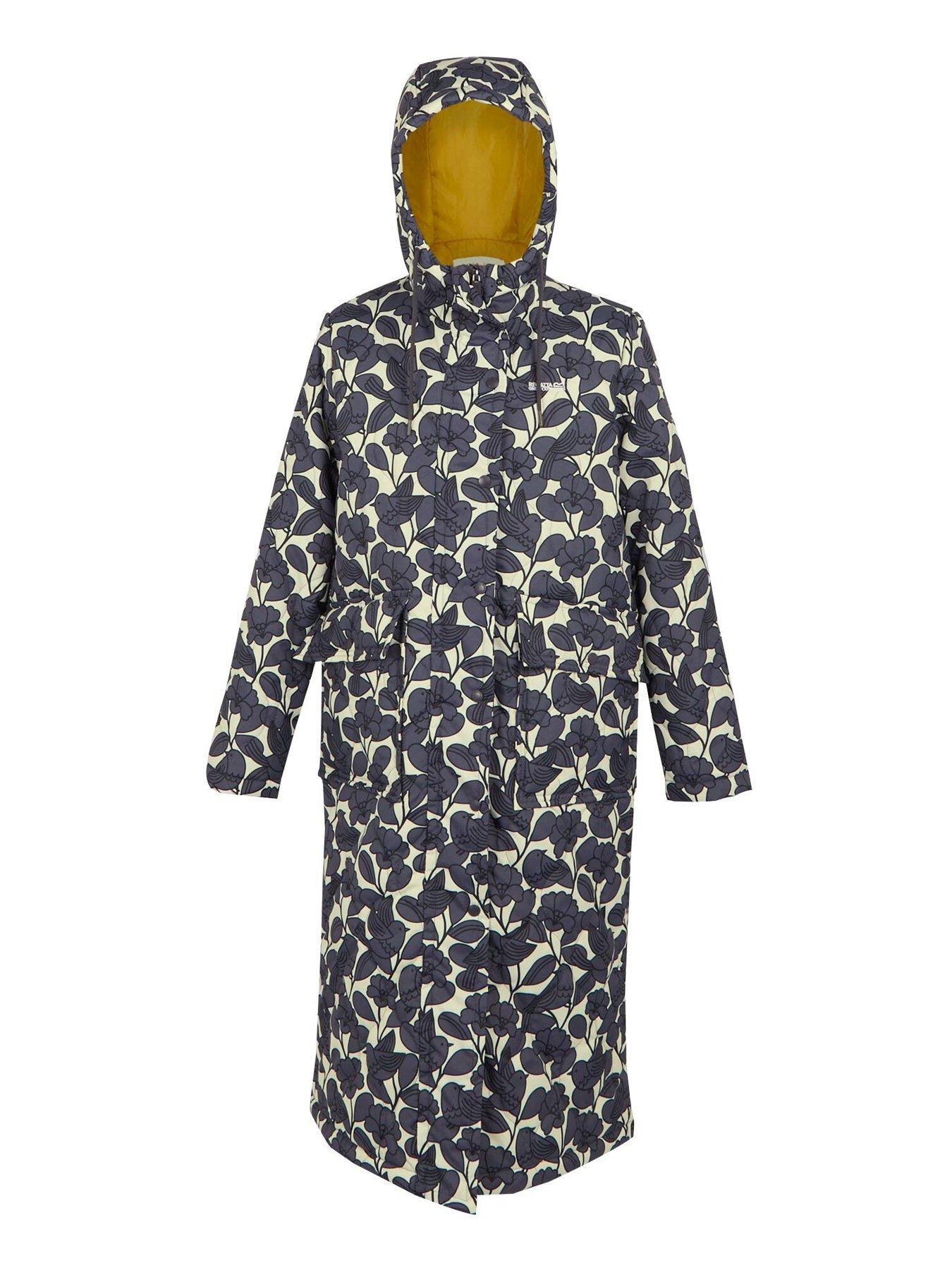 Image 6 of 6 of Regatta Womens Orla Kiely Long Quilt Baffled/Quilted Jacket-GREY