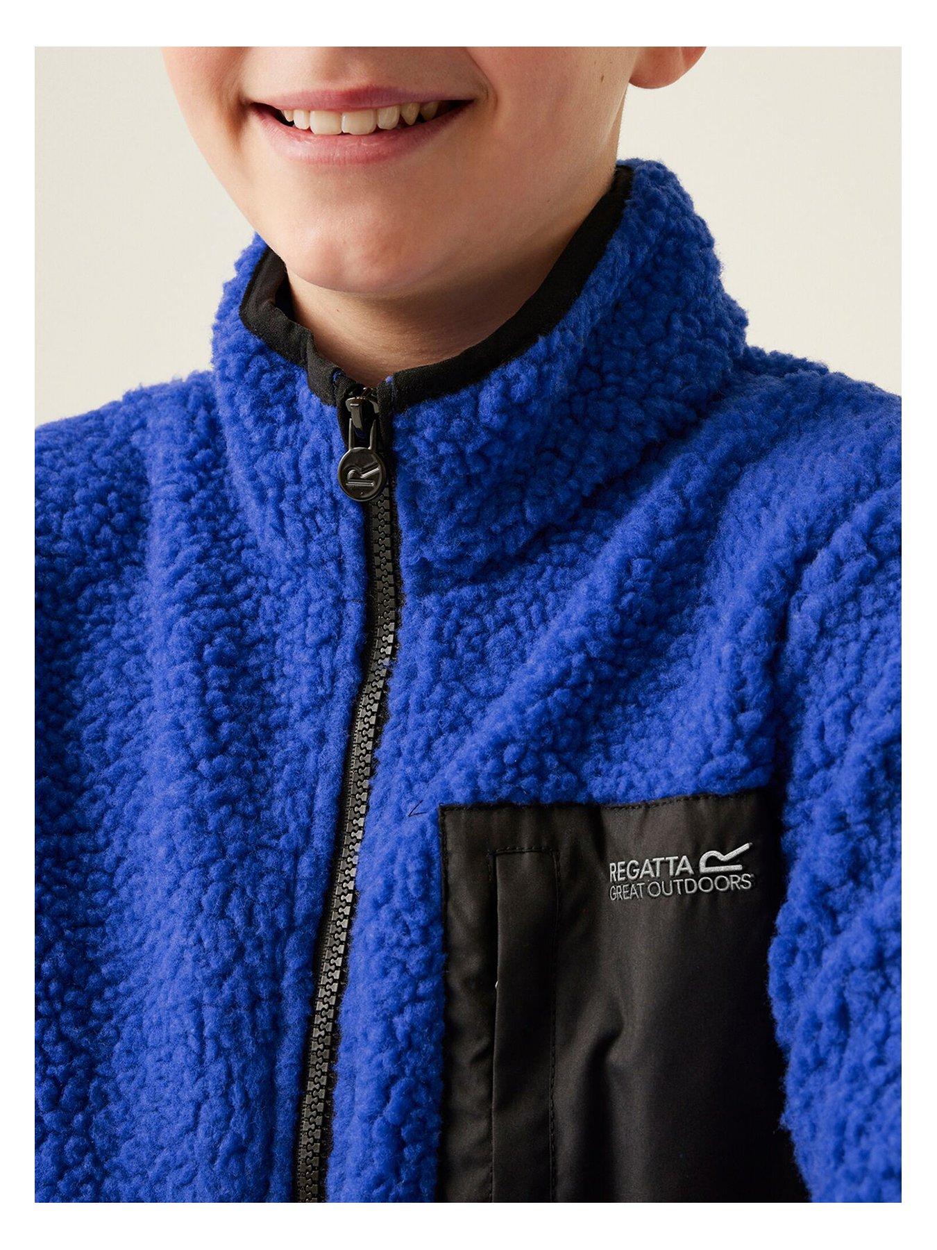 Regatta Kids' Kallye Full Zip Fleece Jacket, Polaire Fille, Navy Ripple