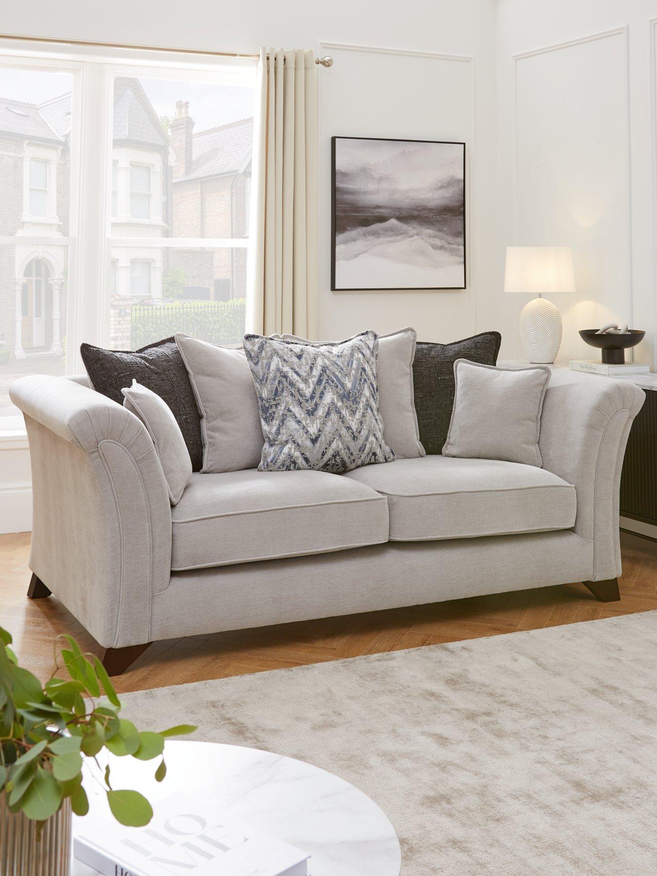 undefined Vienna Fabric 3 Seater Scatterback Sofa