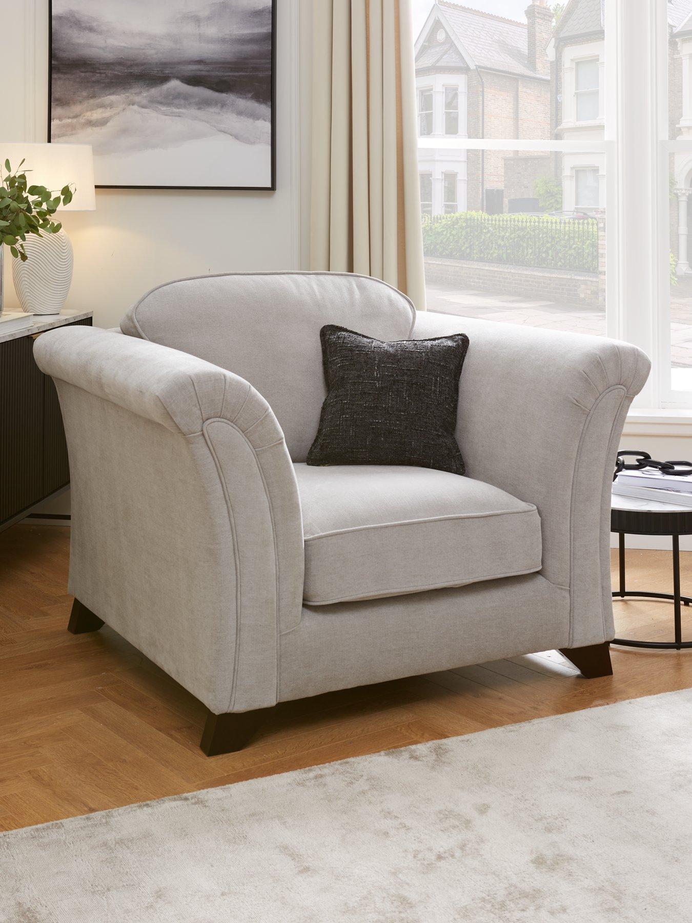 Product photograph of Very Home Vienna Fabric Armchair from very.co.uk