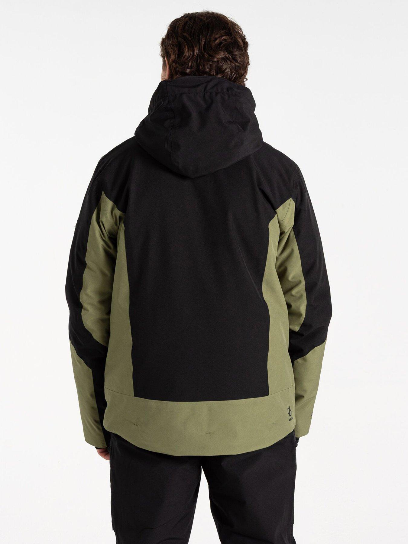 Image 2 of 6 of Dare 2b Men's Eagle II Ski Jacket - Black/Olivine Green
