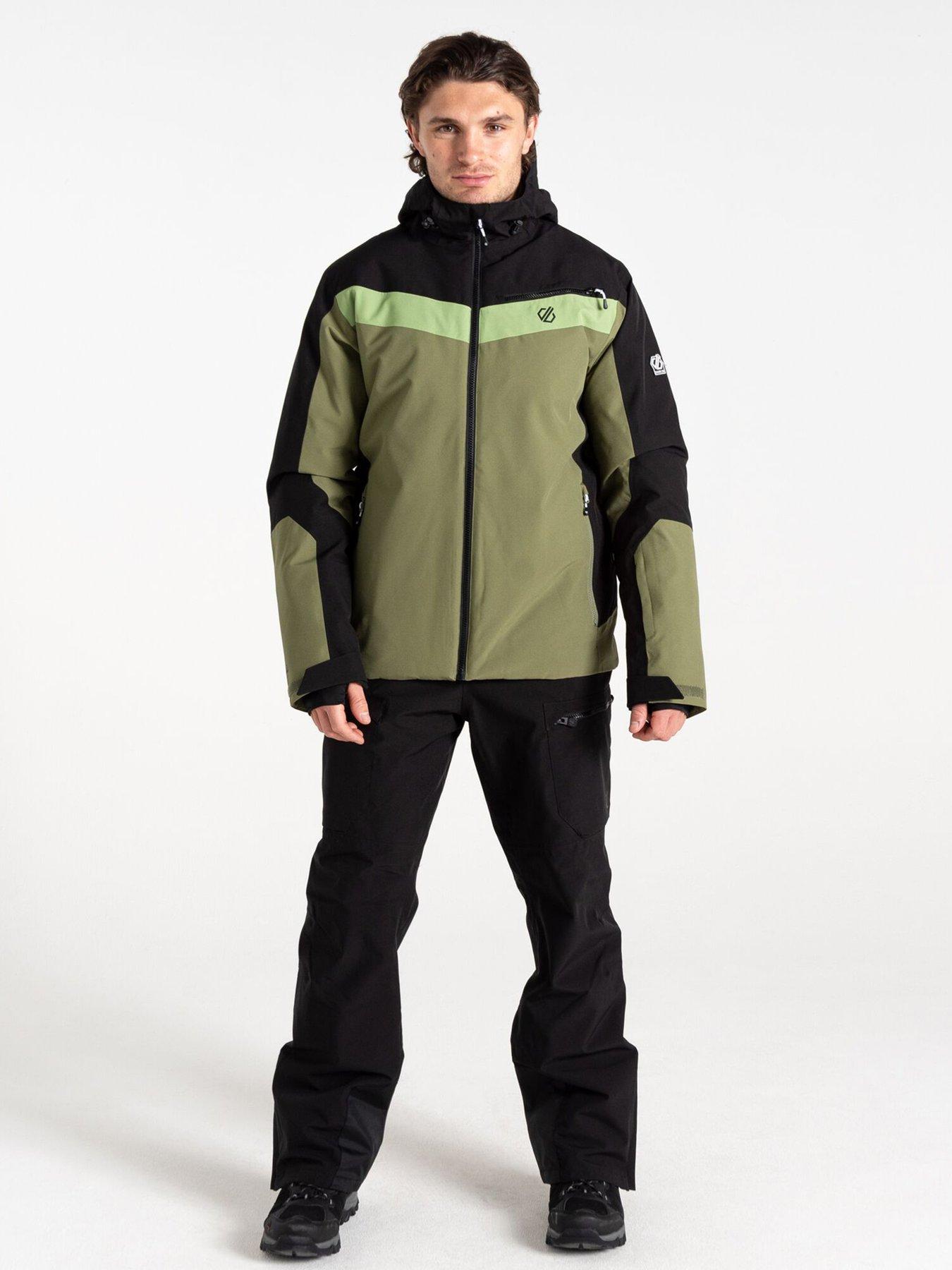 Image 3 of 6 of Dare 2b Men's Eagle II Ski Jacket - Black/Olivine Green