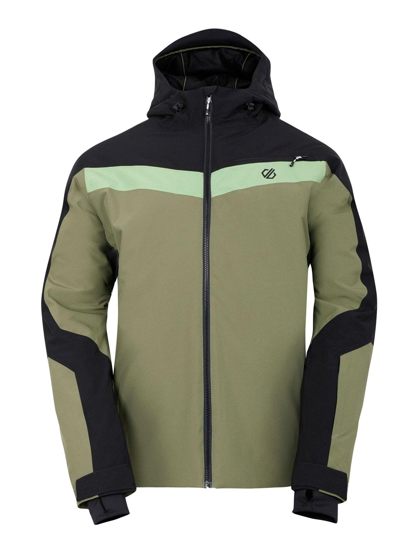 Image 5 of 6 of Dare 2b Men's Eagle II Ski Jacket - Black/Olivine Green