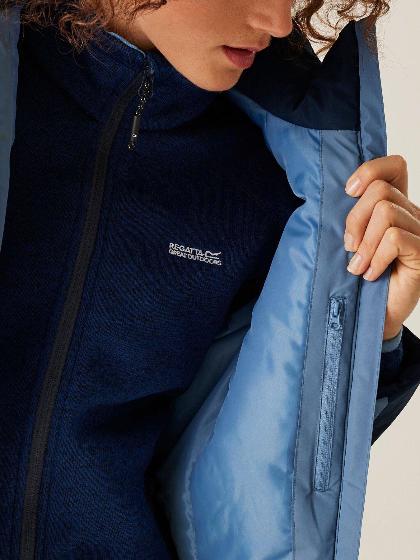 Image 3 of 6 of Regatta Womens CalderdaleII Waterproof Insulated Jacket-NAVY