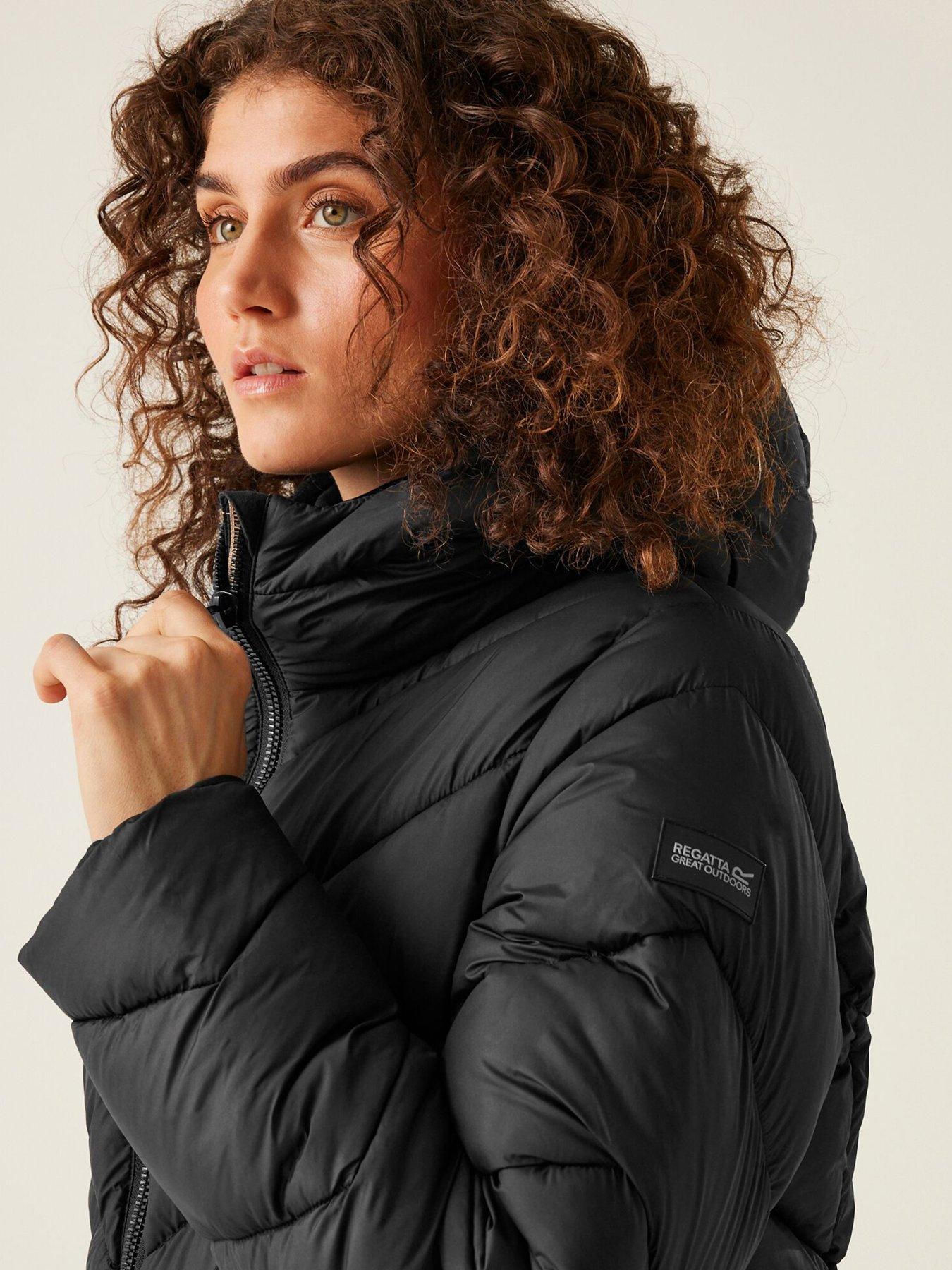 Regatta Womens Andia II Baffled/Quilted Jacket-Black Very